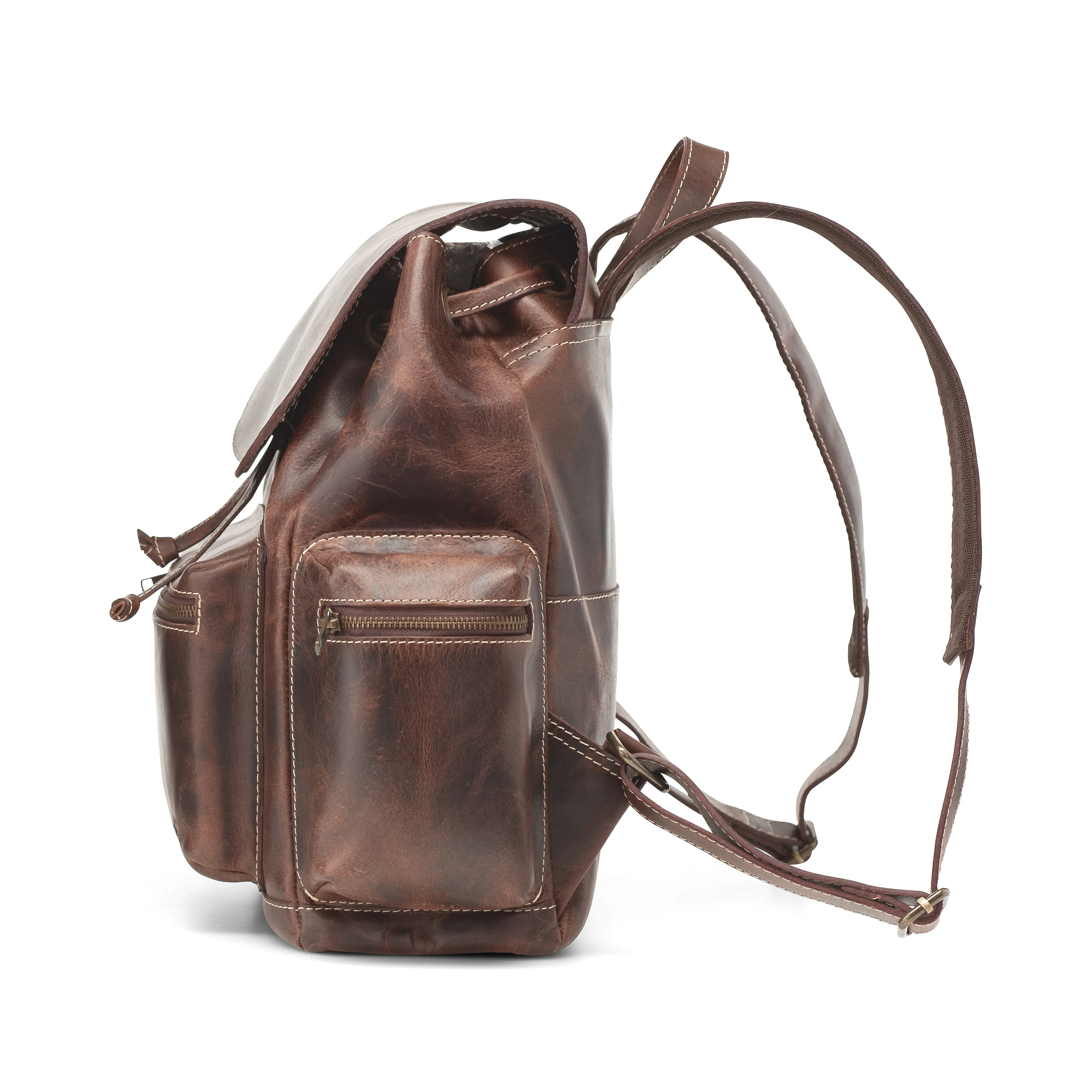 Spring Buffalo Leather Backpack