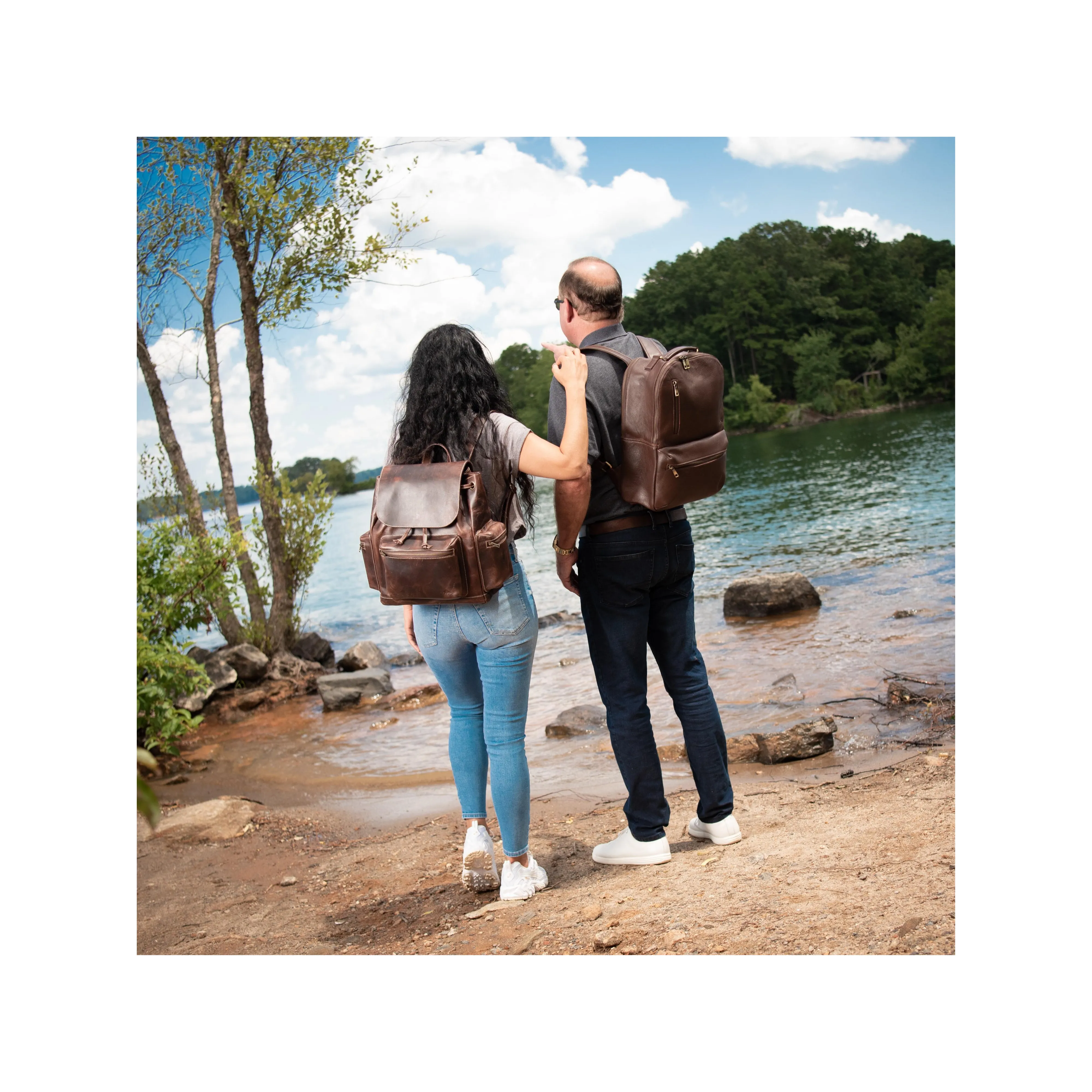 Spring Buffalo Leather Backpack