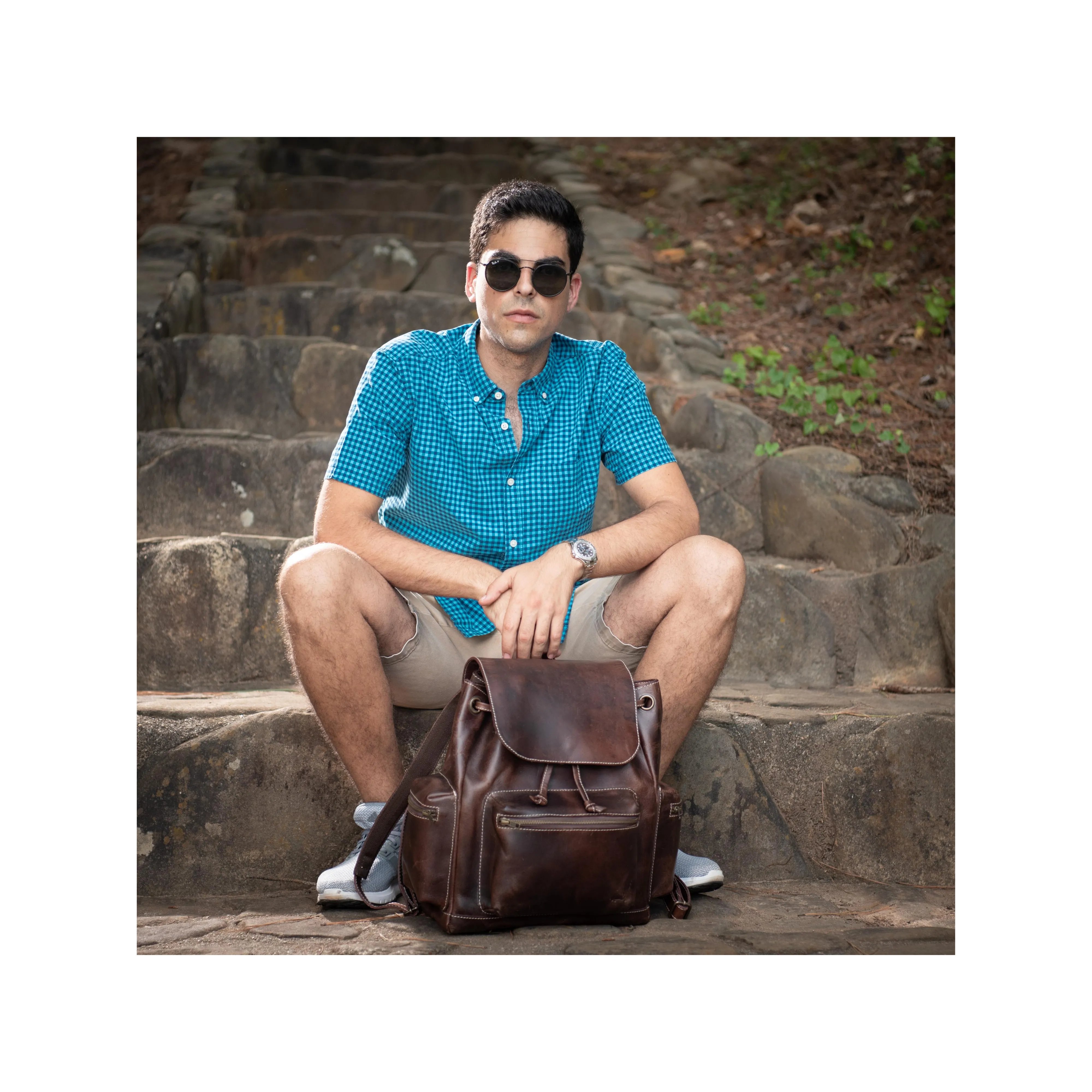 Spring Buffalo Leather Backpack