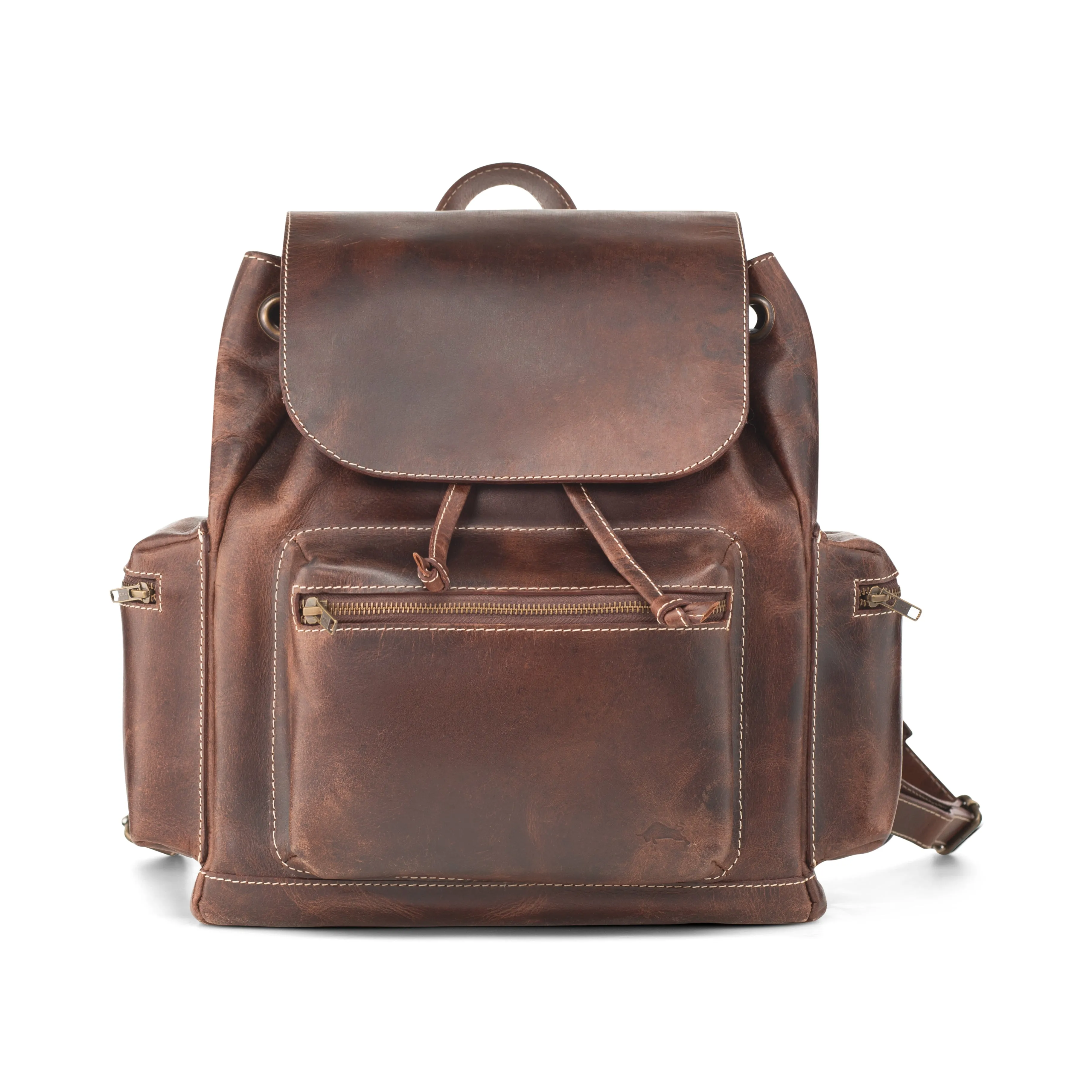 Spring Buffalo Leather Backpack
