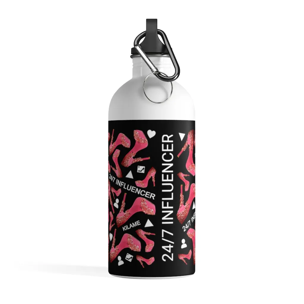 Stainless Steel Water Bottle '24/7 Influencer'