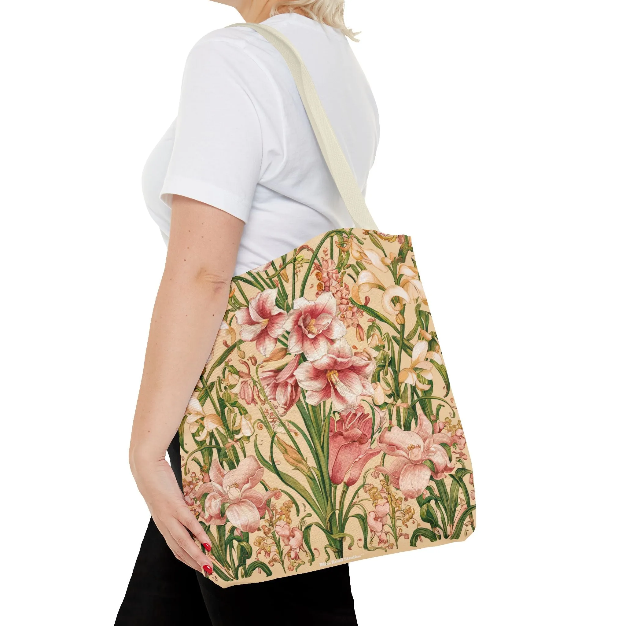 Star Lilies Enchantment Tote Bag - Carry Elegance and Charm Wherever You Go! Available in 3 sizes.