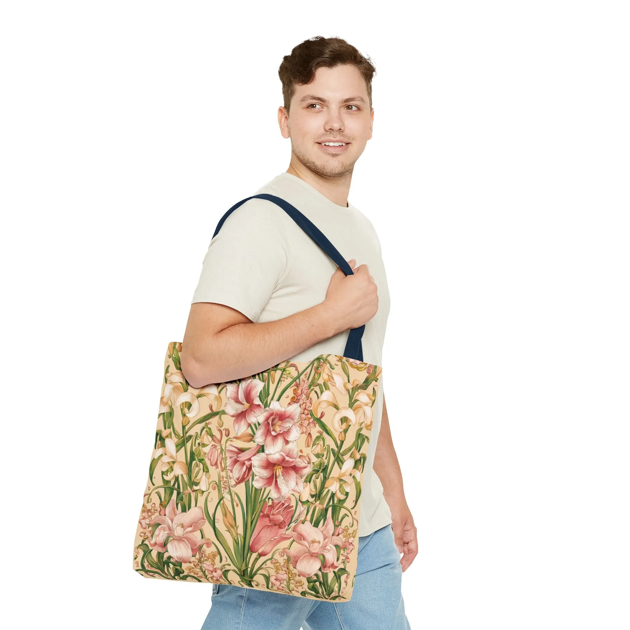 Star Lilies Enchantment Tote Bag - Carry Elegance and Charm Wherever You Go! Available in 3 sizes.