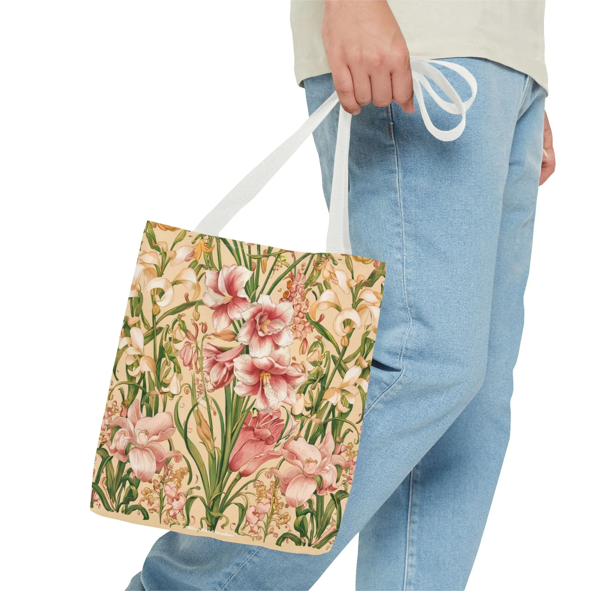 Star Lilies Enchantment Tote Bag - Carry Elegance and Charm Wherever You Go! Available in 3 sizes.