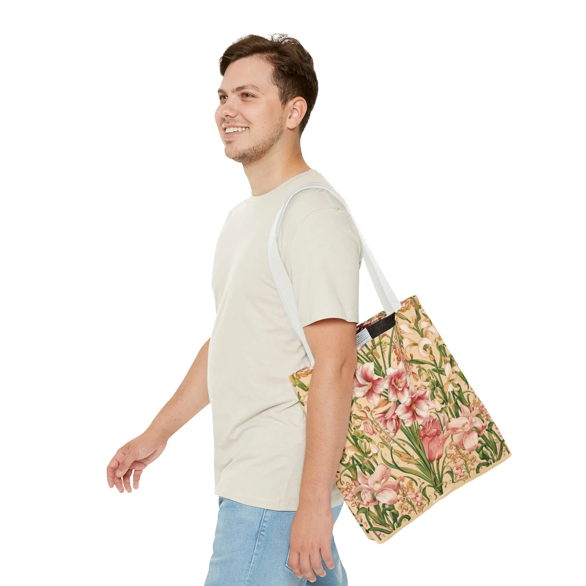 Star Lilies Enchantment Tote Bag - Carry Elegance and Charm Wherever You Go! Available in 3 sizes.