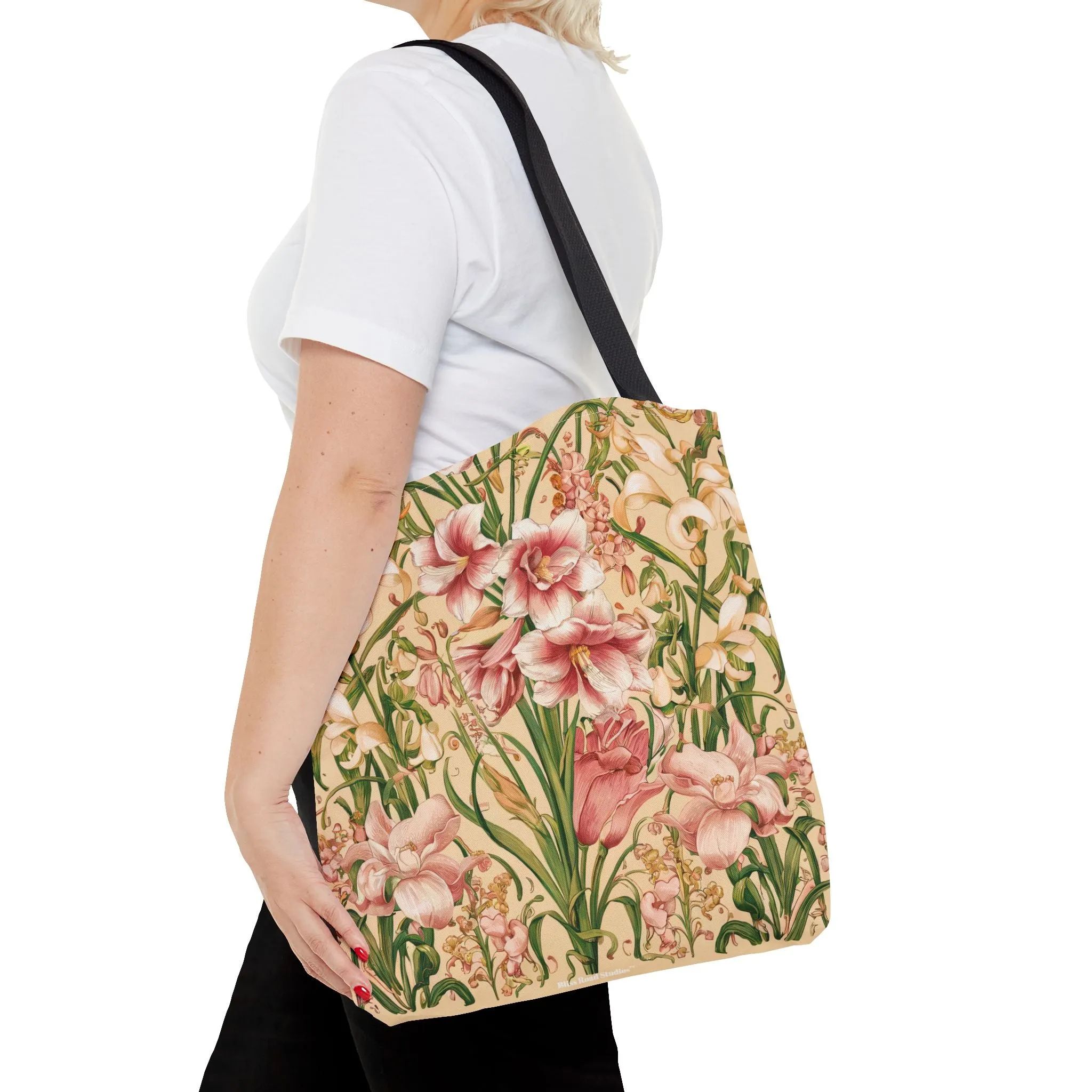 Star Lilies Enchantment Tote Bag - Carry Elegance and Charm Wherever You Go! Available in 3 sizes.