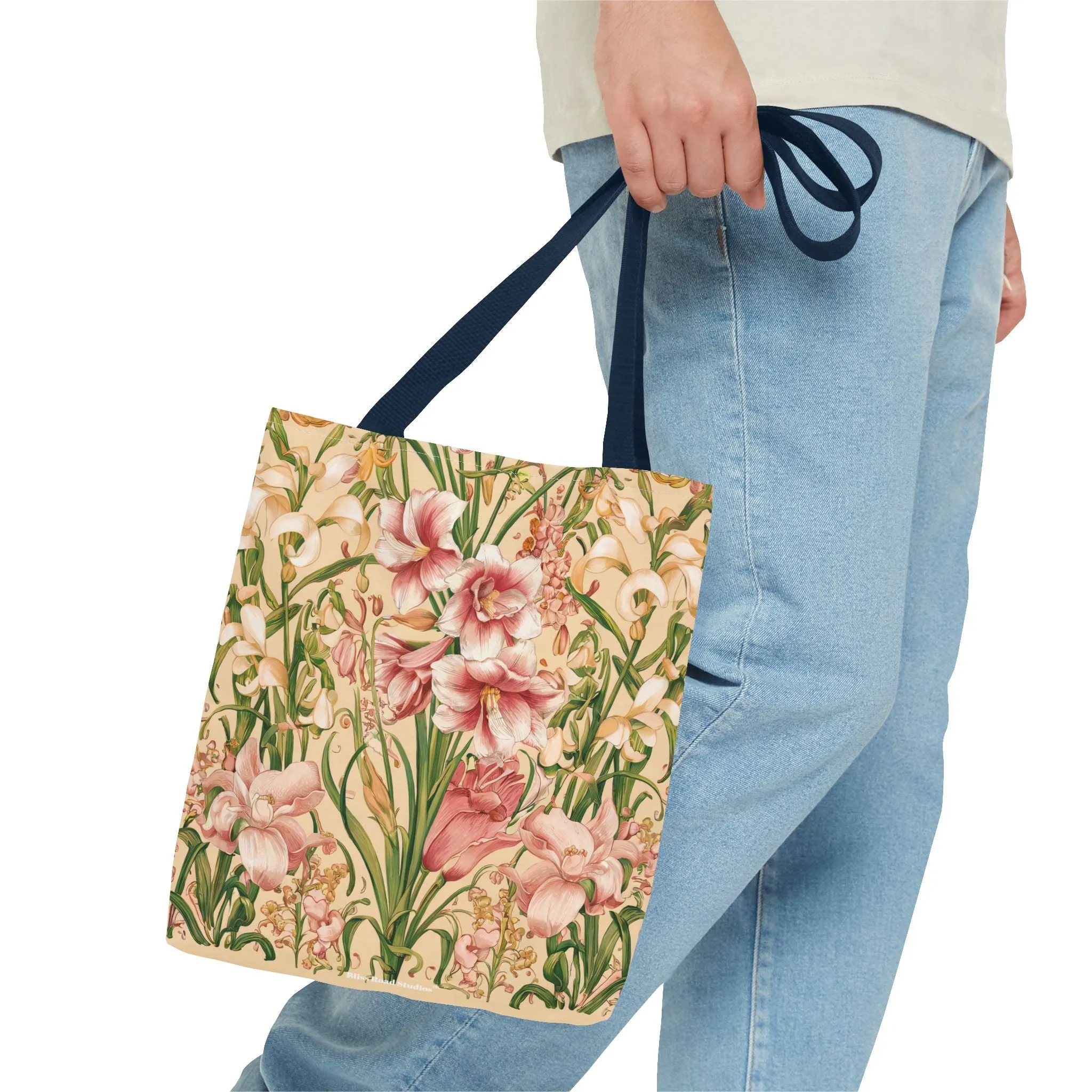 Star Lilies Enchantment Tote Bag - Carry Elegance and Charm Wherever You Go! Available in 3 sizes.
