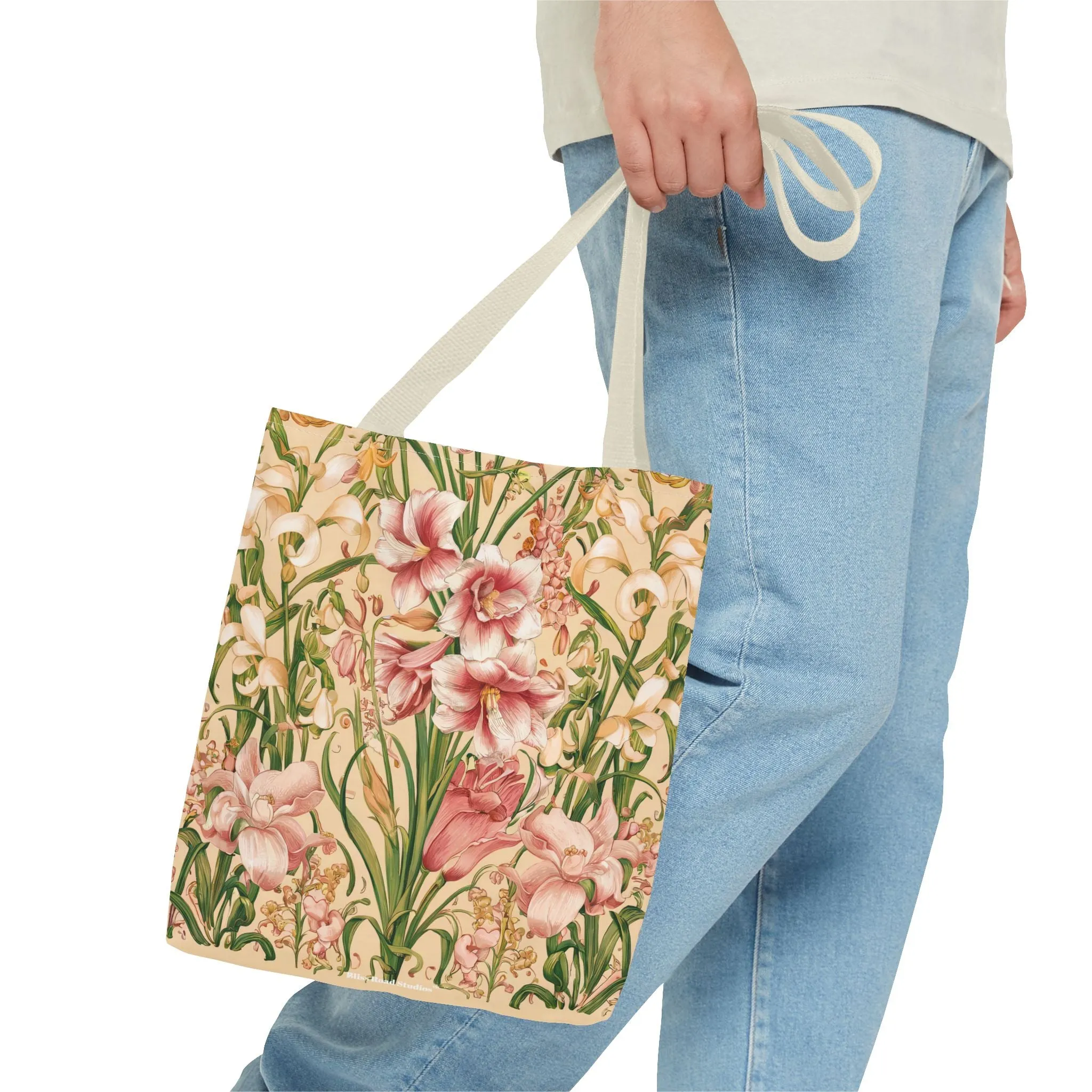 Star Lilies Enchantment Tote Bag - Carry Elegance and Charm Wherever You Go! Available in 3 sizes.