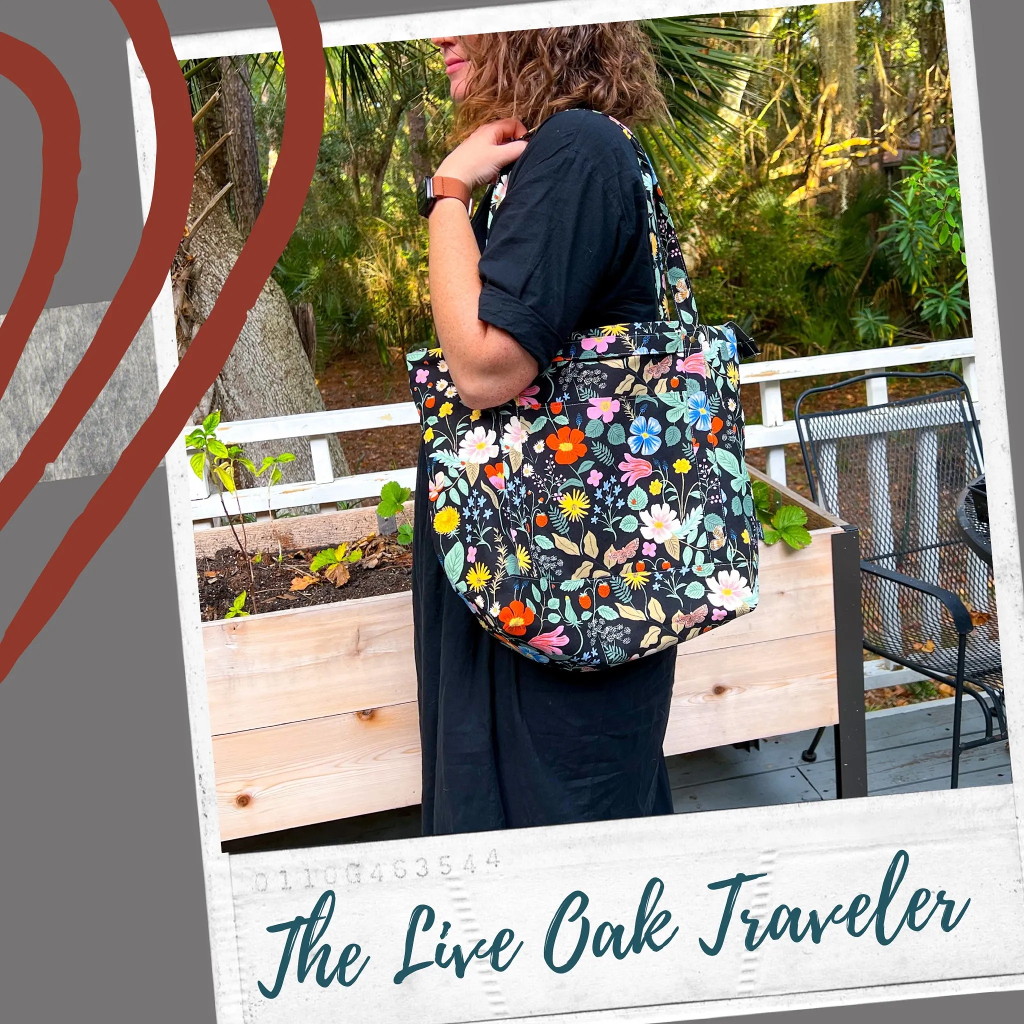 *Strawberry Fields*- Signature Zippered Knitting Project Bag
