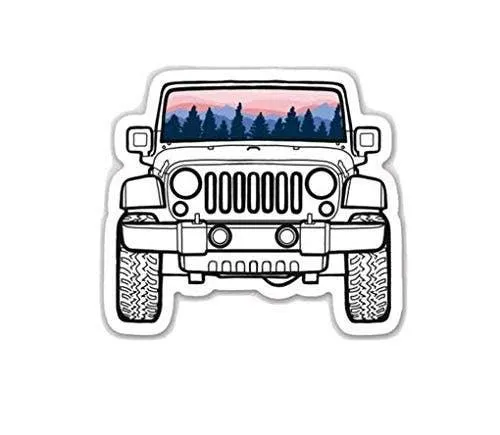 Sunset Jeep Sticker