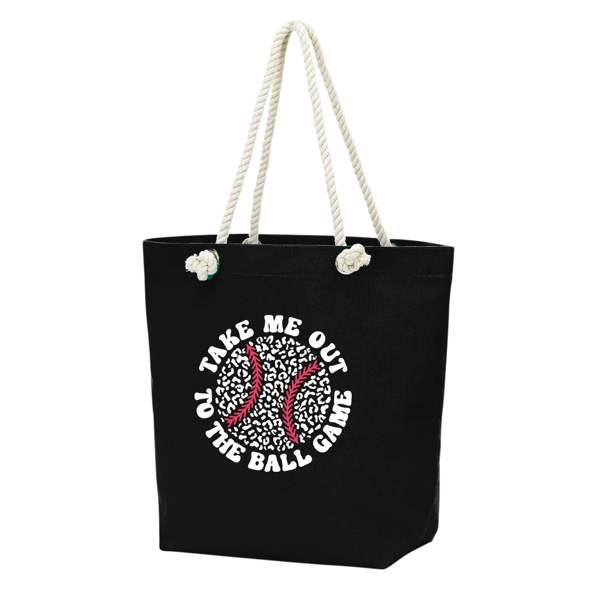 Take Me Out to the Ballgame Baseball Castaway Tote