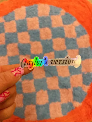 Taylor's Version - Holographic Taylor Swift Sticker: Single