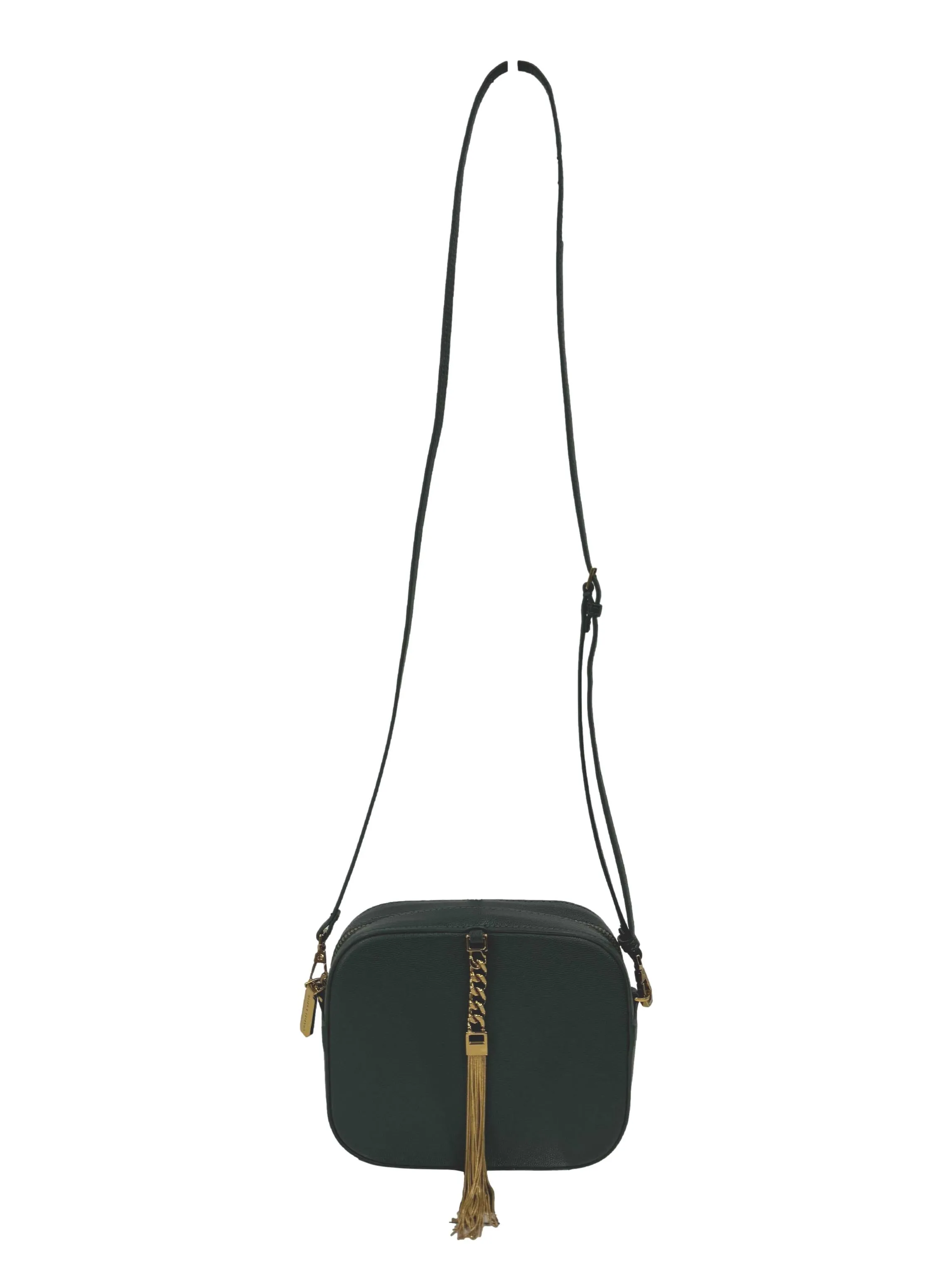 Teal Tassel Clutch