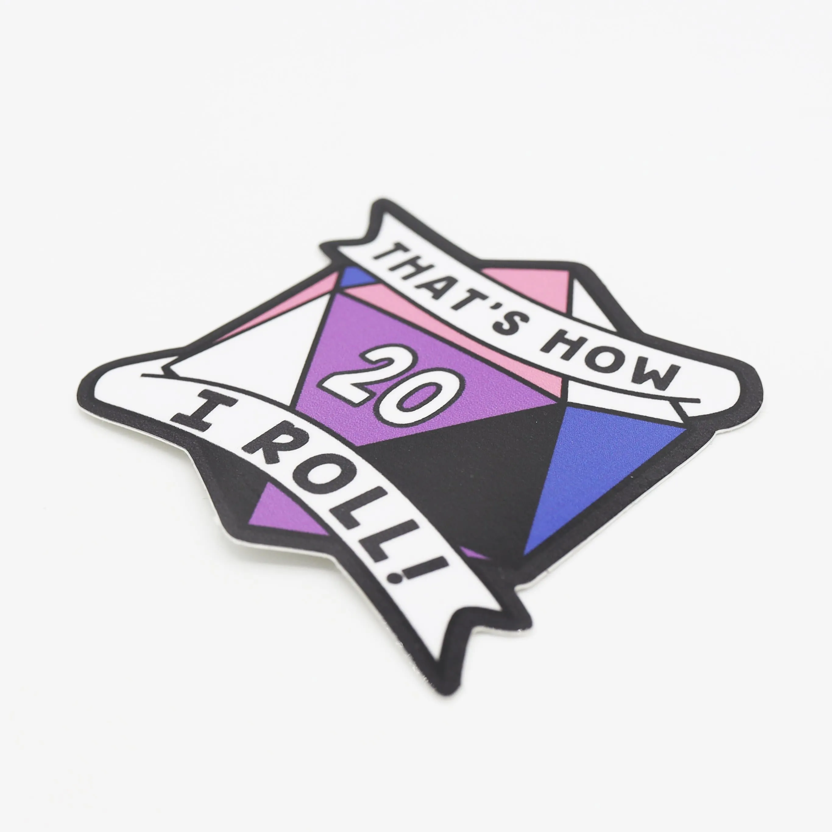 That's How I Roll Sticker - Genderfluid Pride