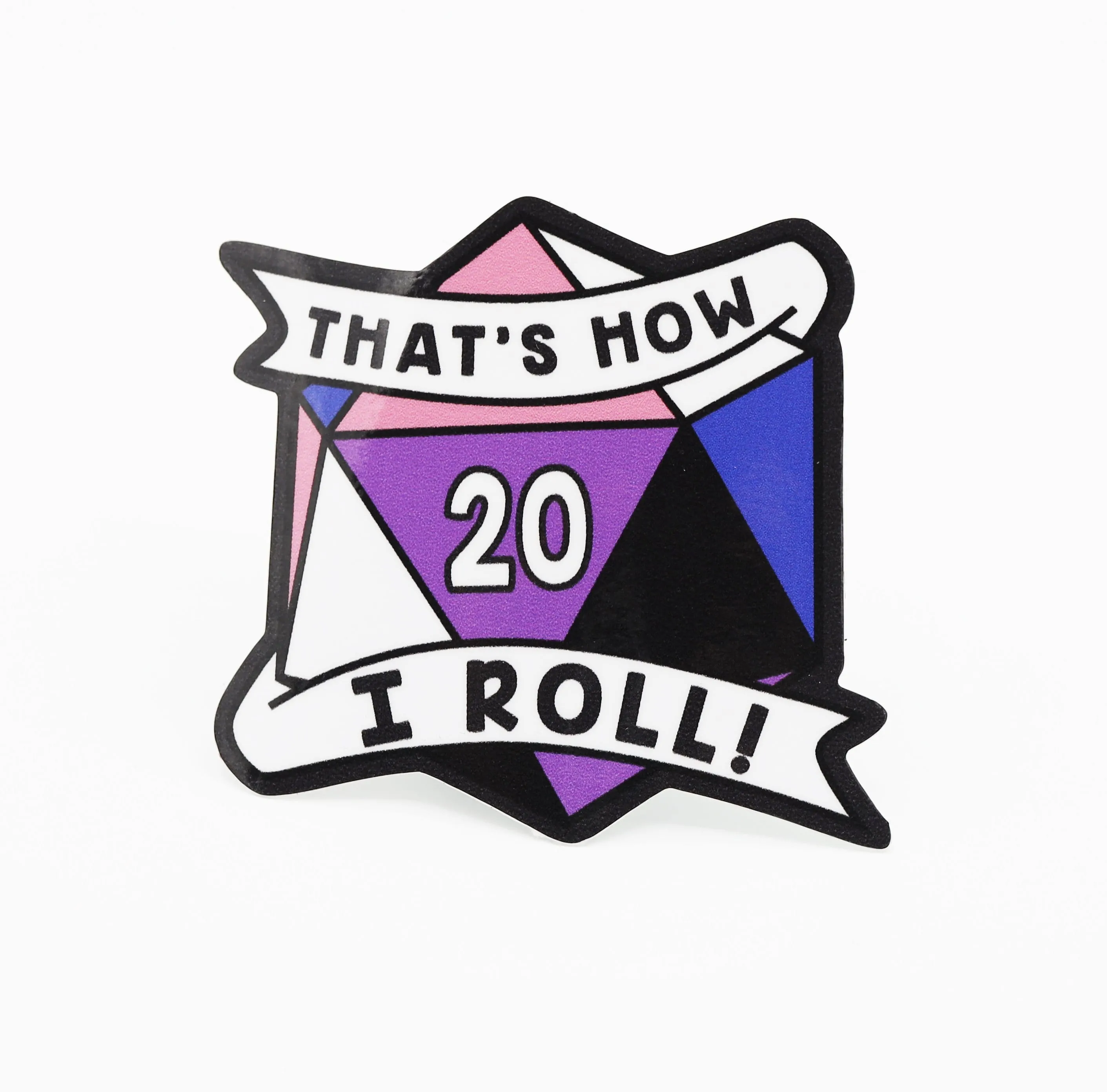 That's How I Roll Sticker - Genderfluid Pride