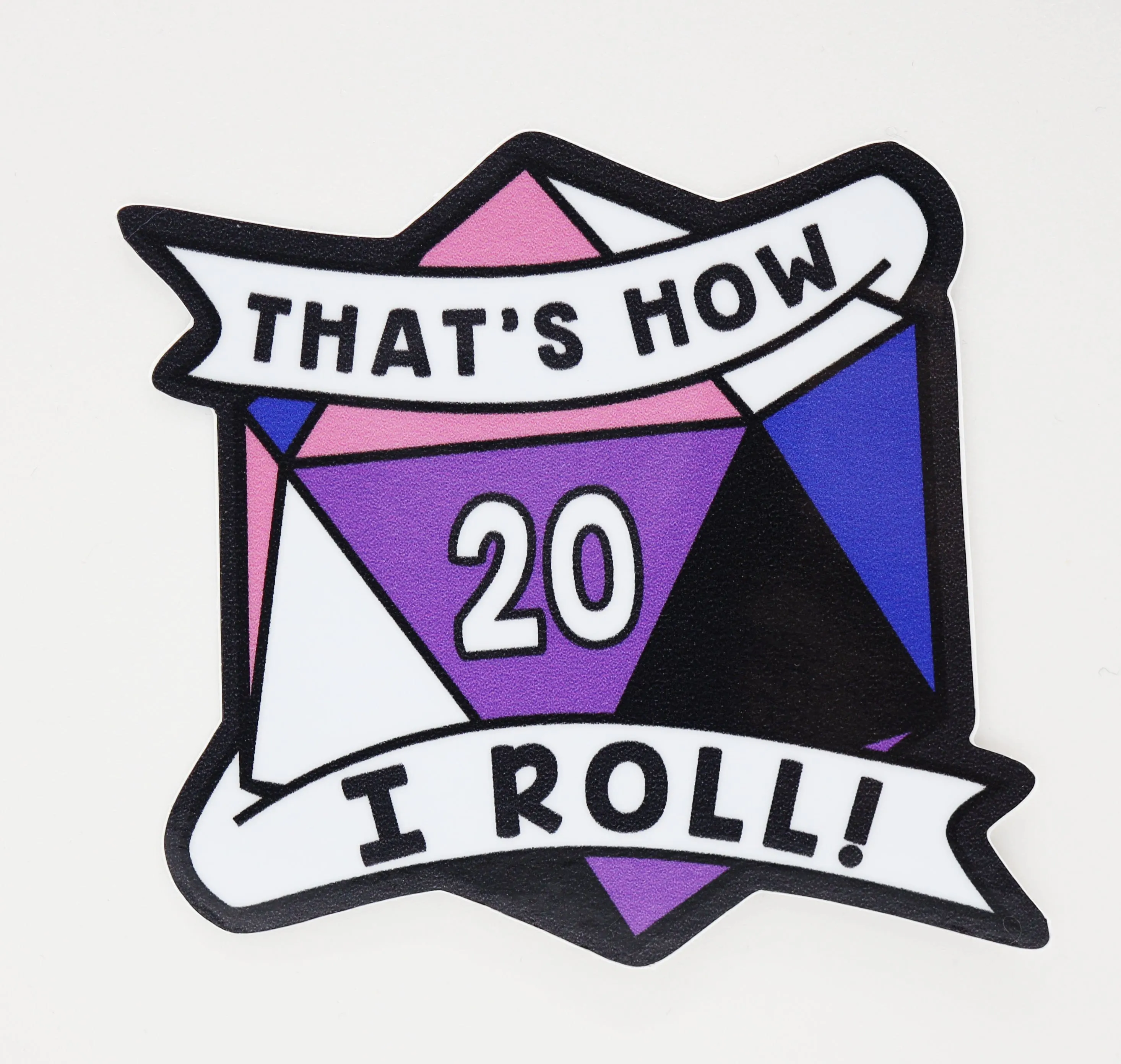 That's How I Roll Sticker - Genderfluid Pride