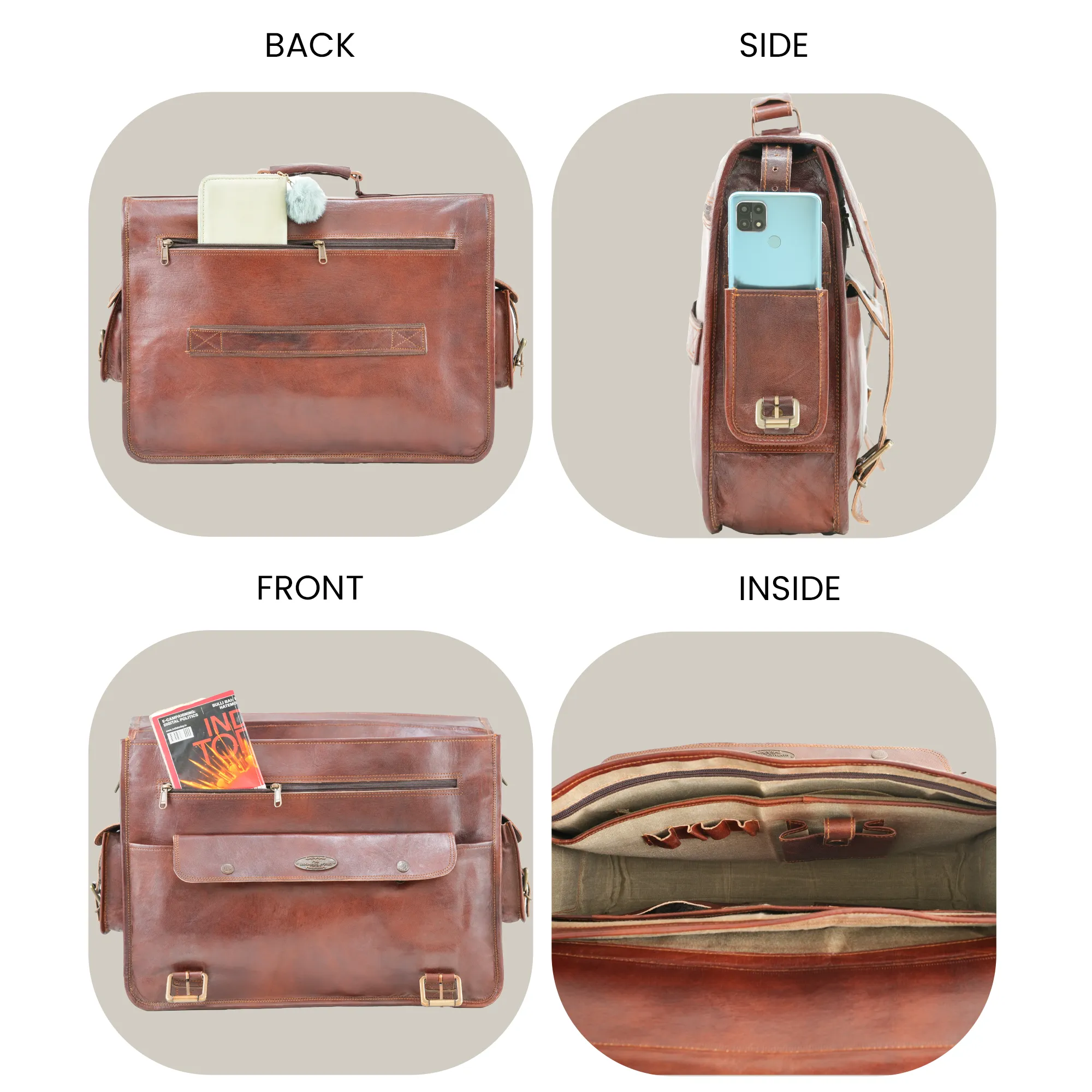 The BrownStone Vintage Leather Messenger