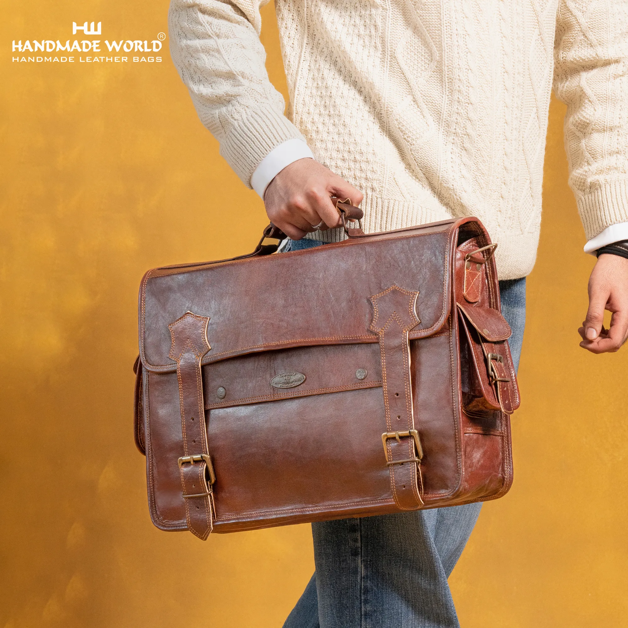 The BrownStone Vintage Leather Messenger