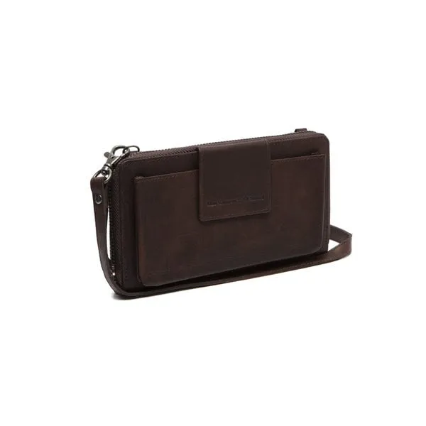 The Chesterfield Leather Phone Pouch Brown Taipei