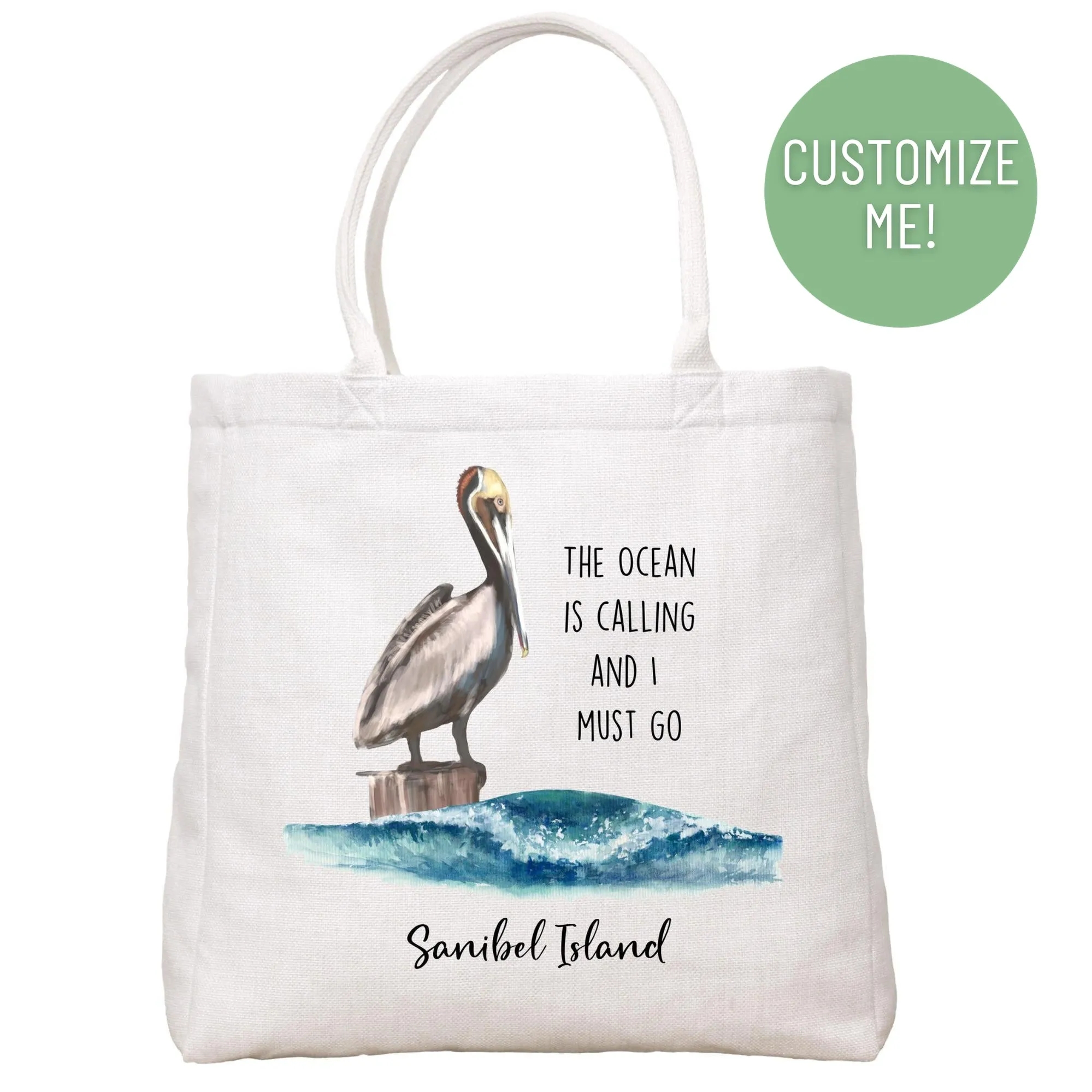 The Ocean Is Calling Tote Bag