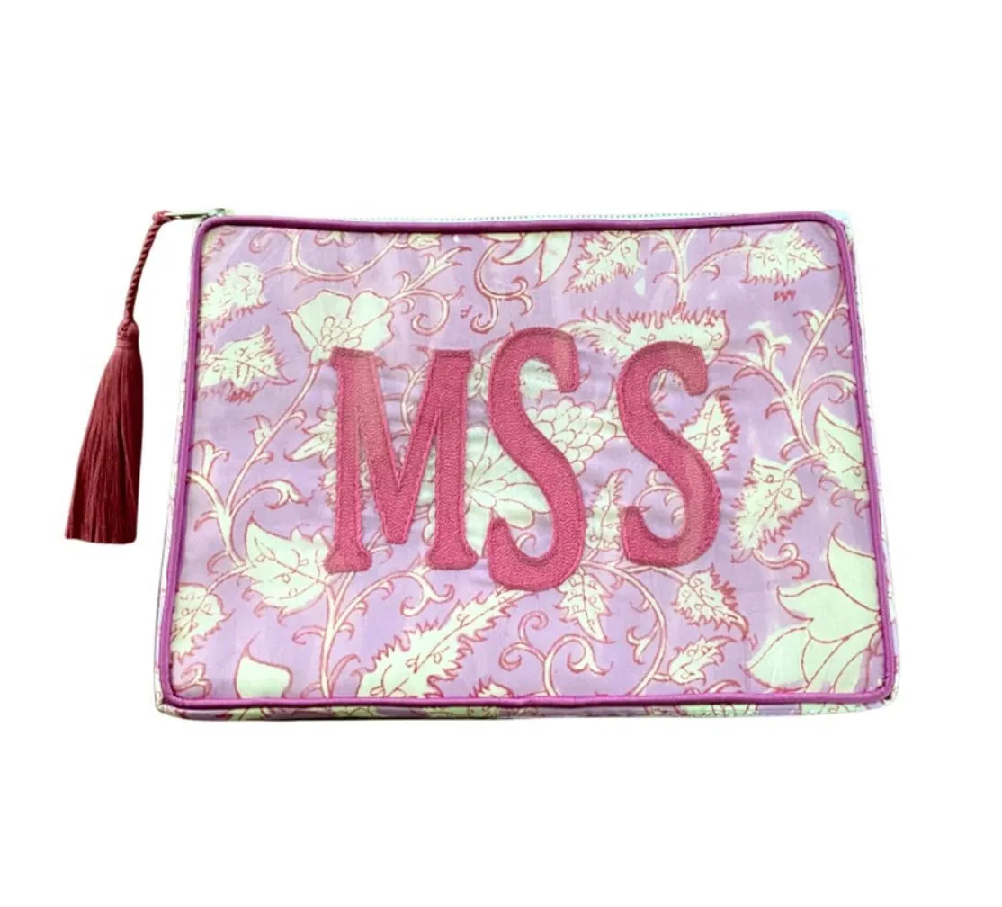 The OG India Bag - Lilac / Eggplant - Monogrammed