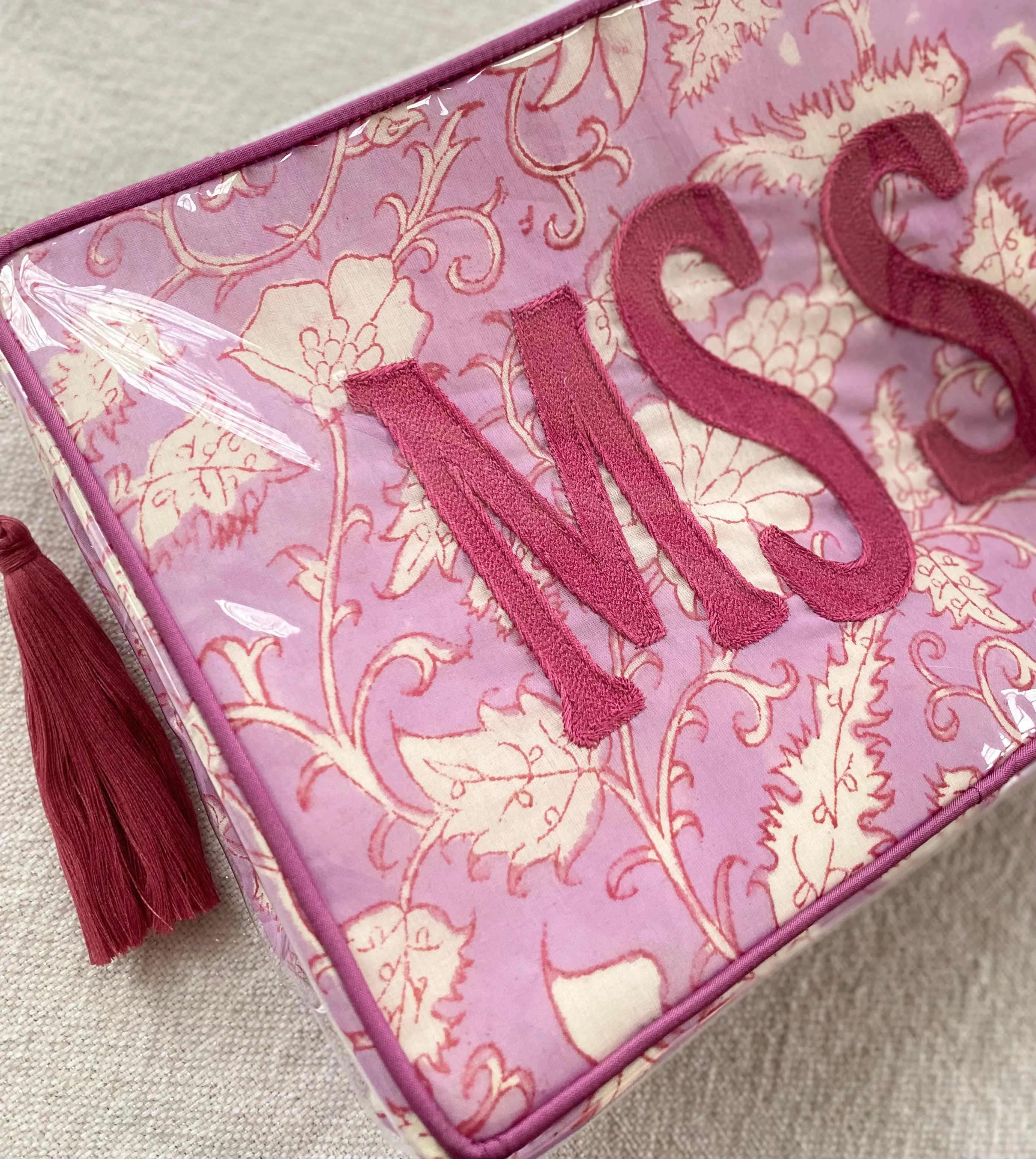 The OG India Bag - Lilac / Eggplant - Monogrammed
