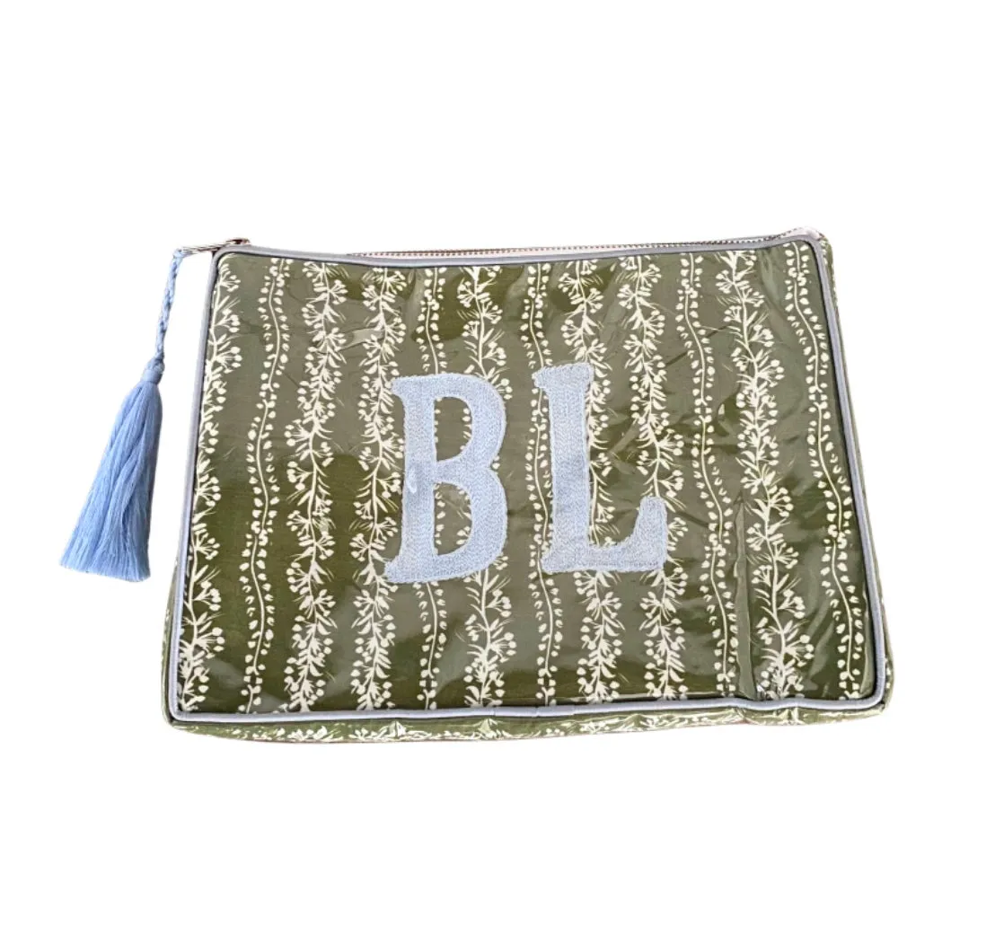 The OG India Bag - Olive - Monogrammed