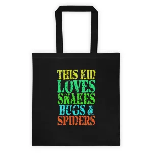 This Kid Loves Snakes Bugs Spiders Tote Bag