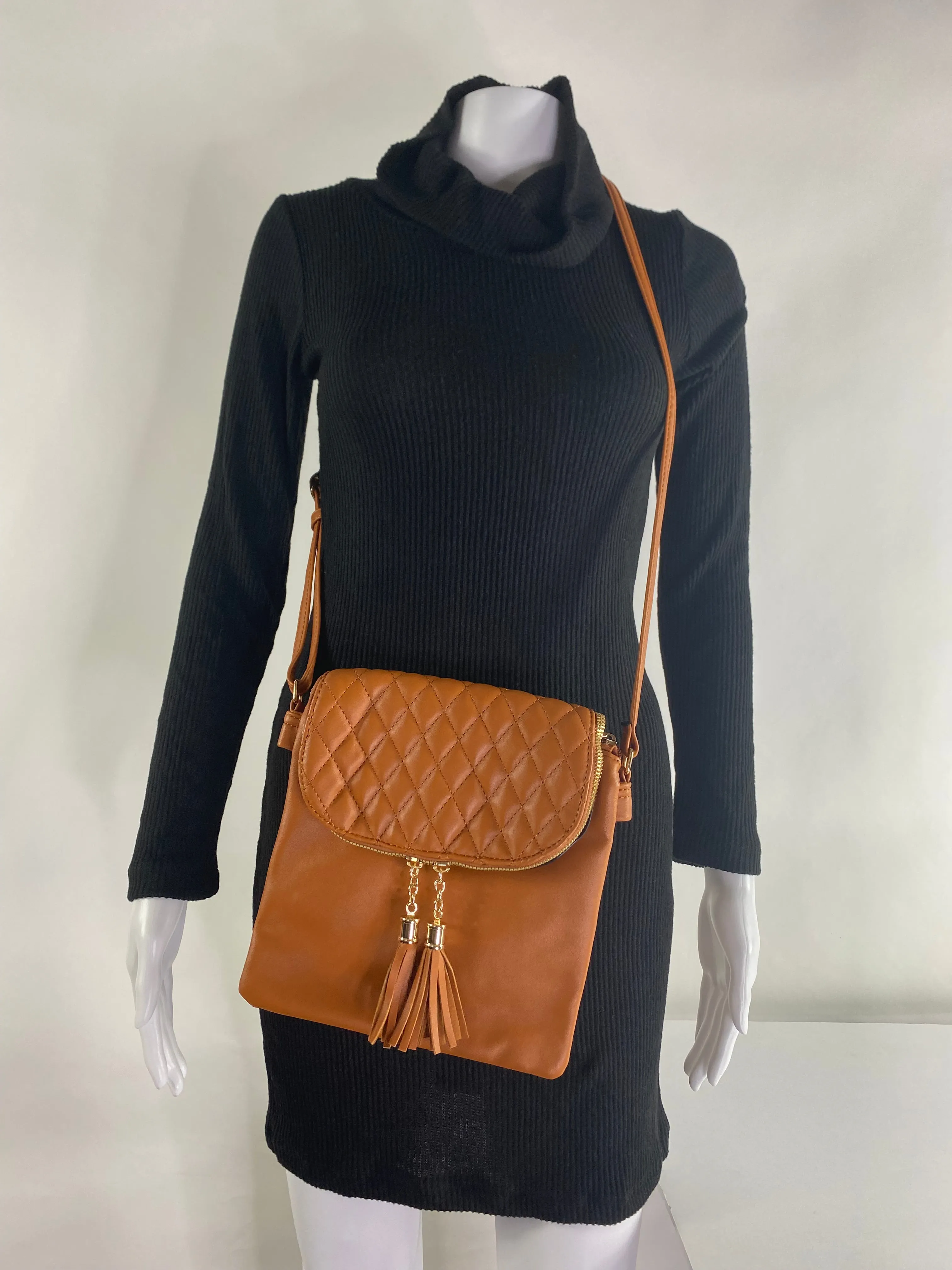 This Right Here Purse Leather Purse with Double Compartment and Zipper Closure