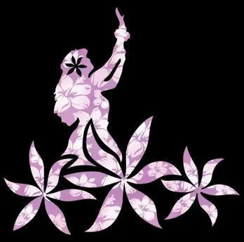 Tiare Hula Decal