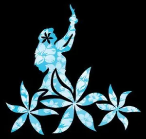Tiare Hula Decal