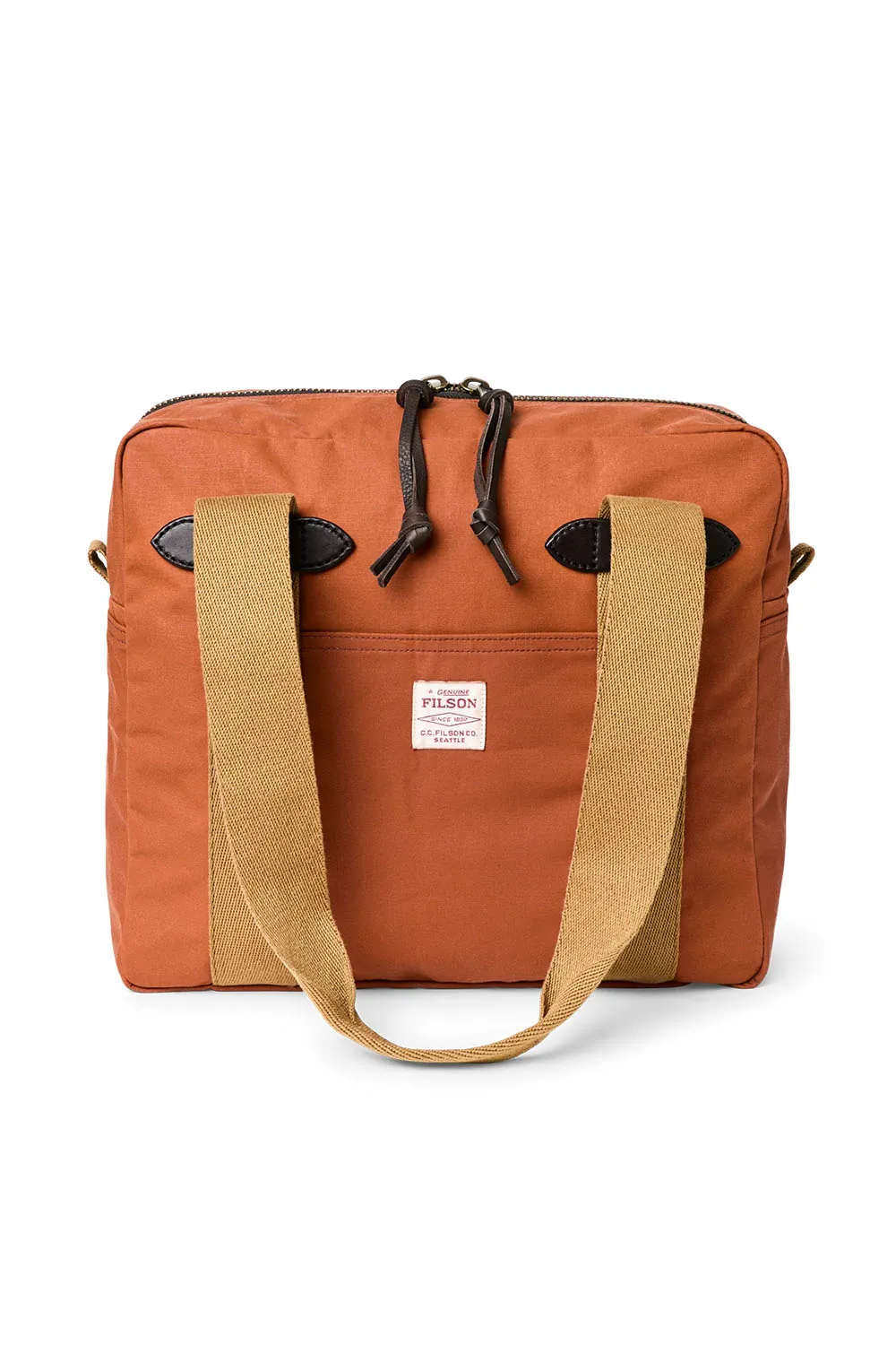 TIN CLOTH ZIPPER TOTE Rust
