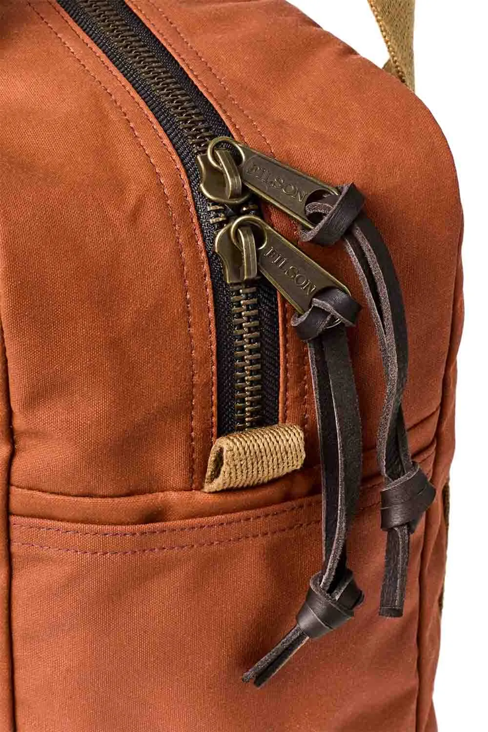 TIN CLOTH ZIPPER TOTE Rust