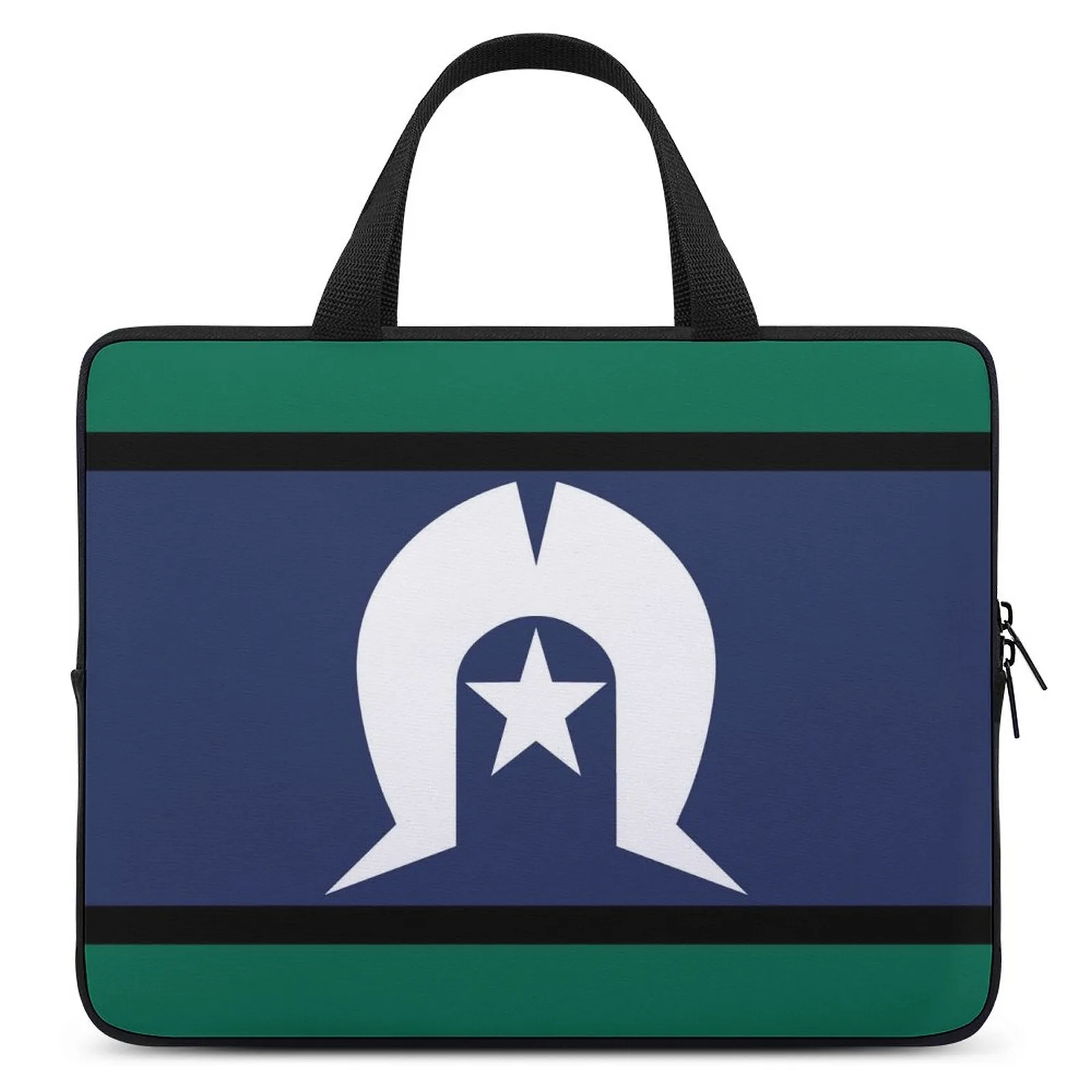 Torres Strait Flag on Laptop Case for Your Device
