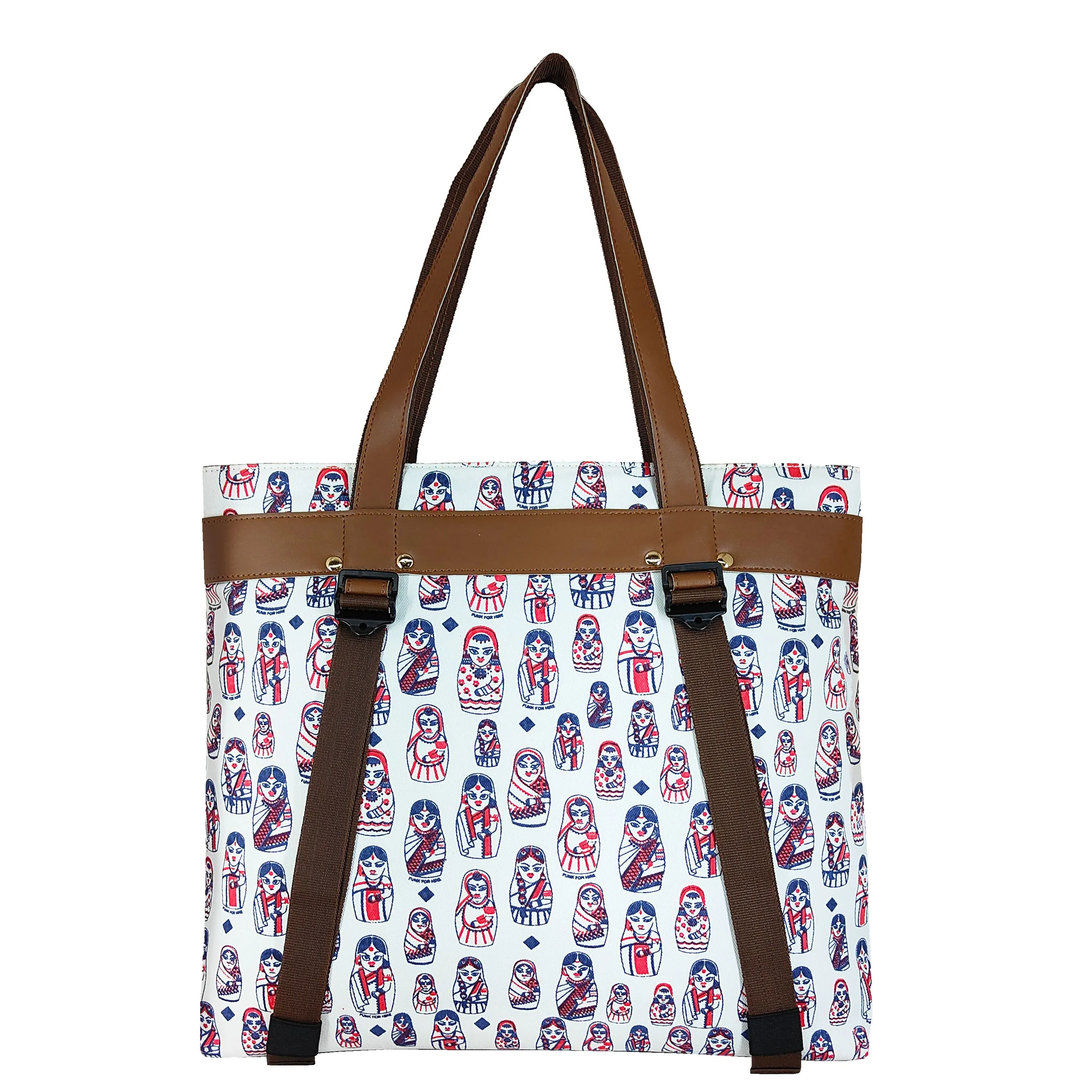 Tote Handbag  Doll White 13.3"