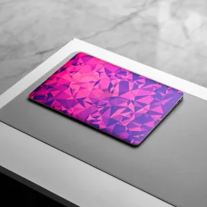 Transparent Purple Abstract Laptop Skin