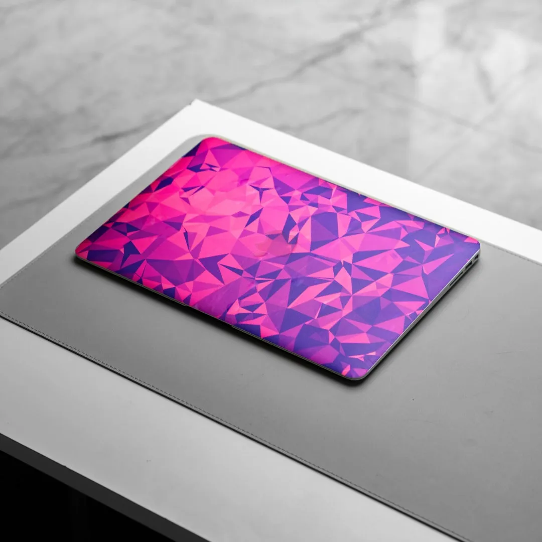 Transparent Purple Abstract Laptop Skin