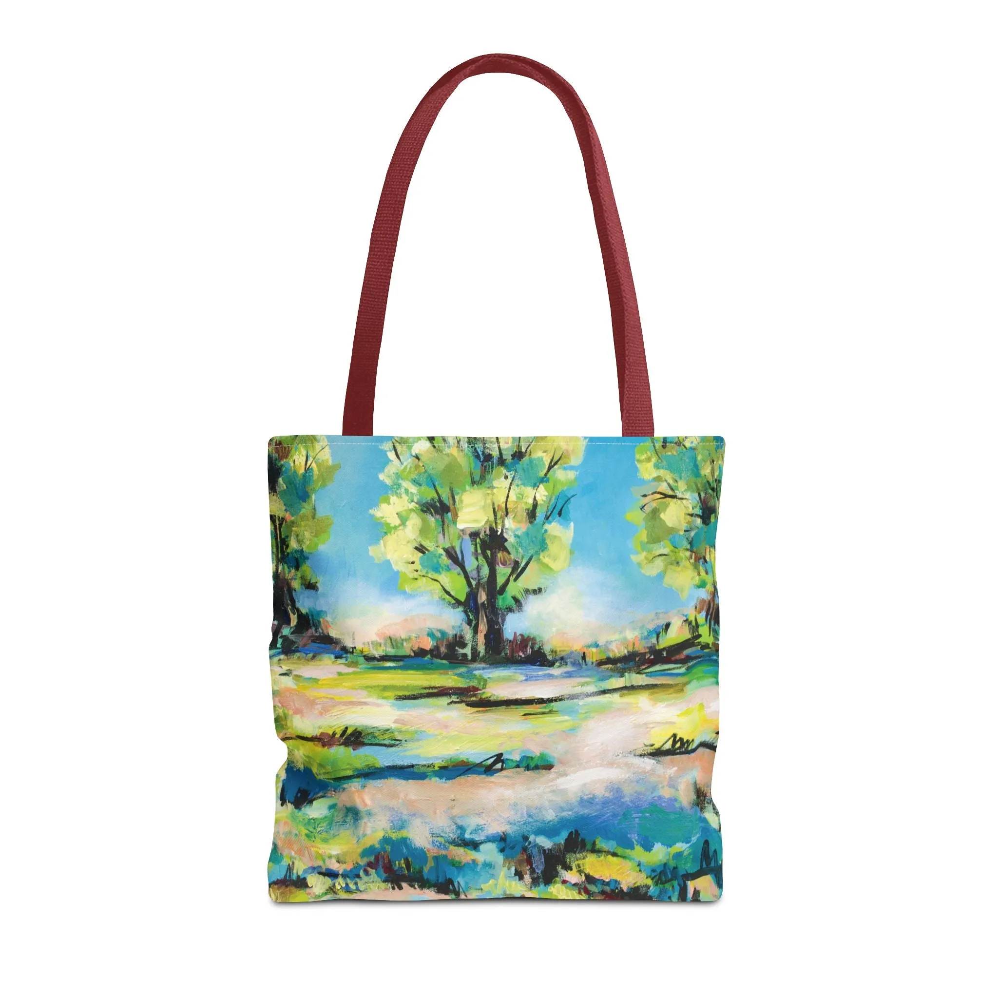 Tree Nature Landscape Art Tote Bag Canvas Shopping Bag - Tanglewood Tree Line - Leslie Karpinski