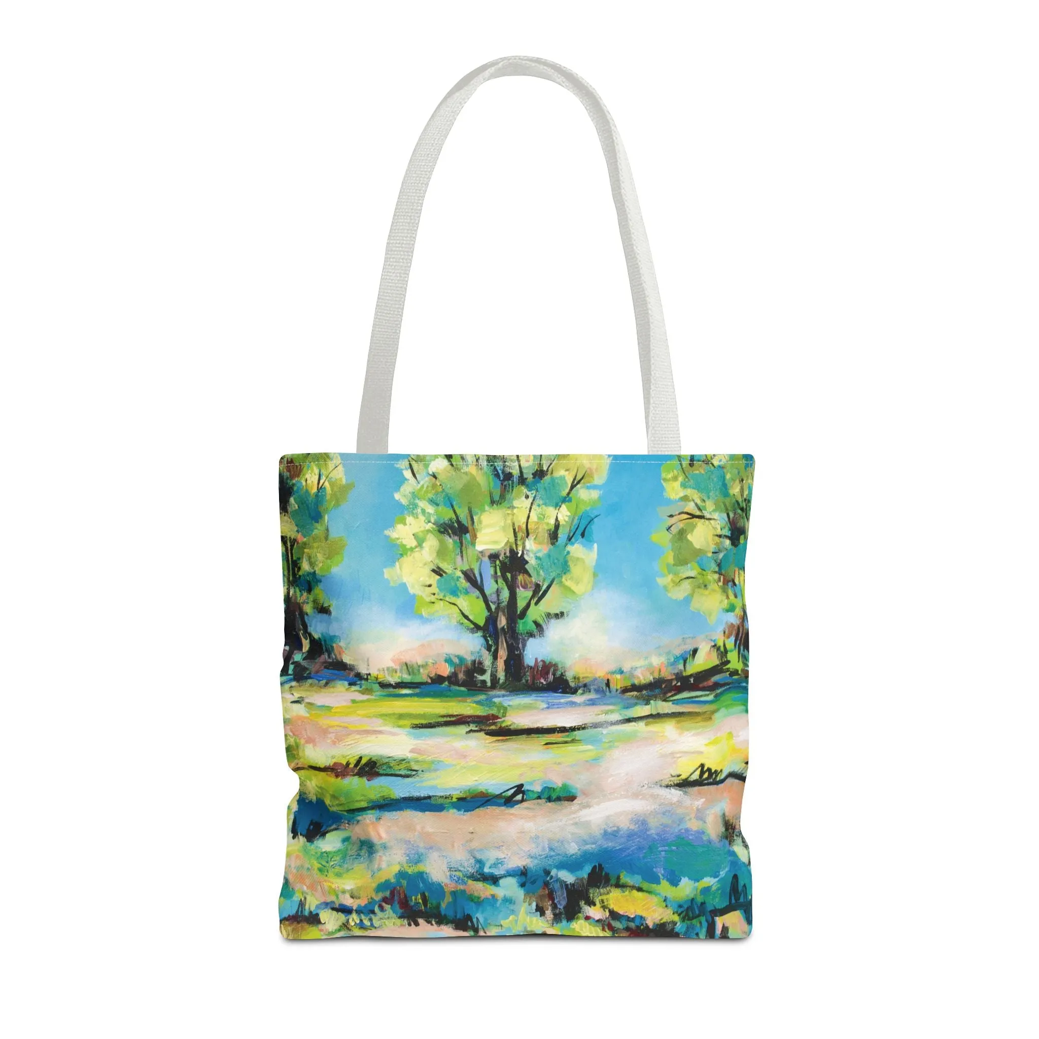 Tree Nature Landscape Art Tote Bag Canvas Shopping Bag - Tanglewood Tree Line - Leslie Karpinski