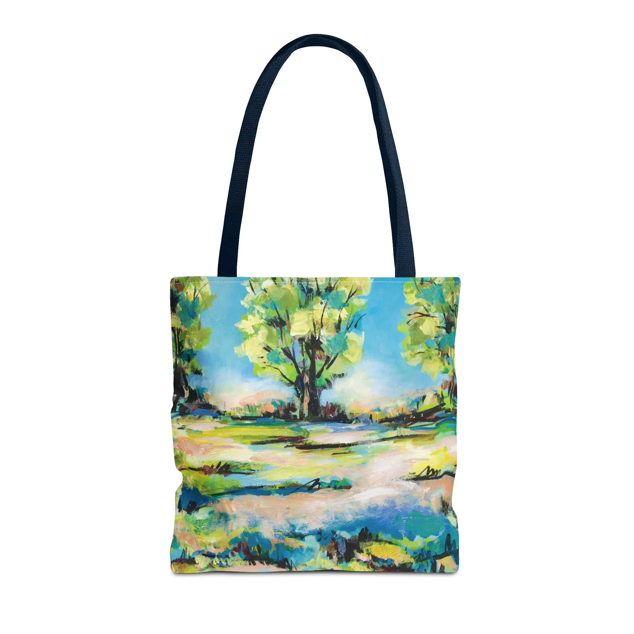 Tree Nature Landscape Art Tote Bag Canvas Shopping Bag - Tanglewood Tree Line - Leslie Karpinski