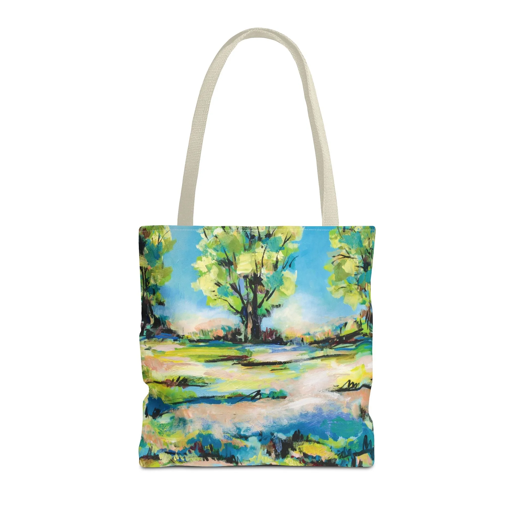 Tree Nature Landscape Art Tote Bag Canvas Shopping Bag - Tanglewood Tree Line - Leslie Karpinski
