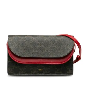Triomphe Wallet On Strap