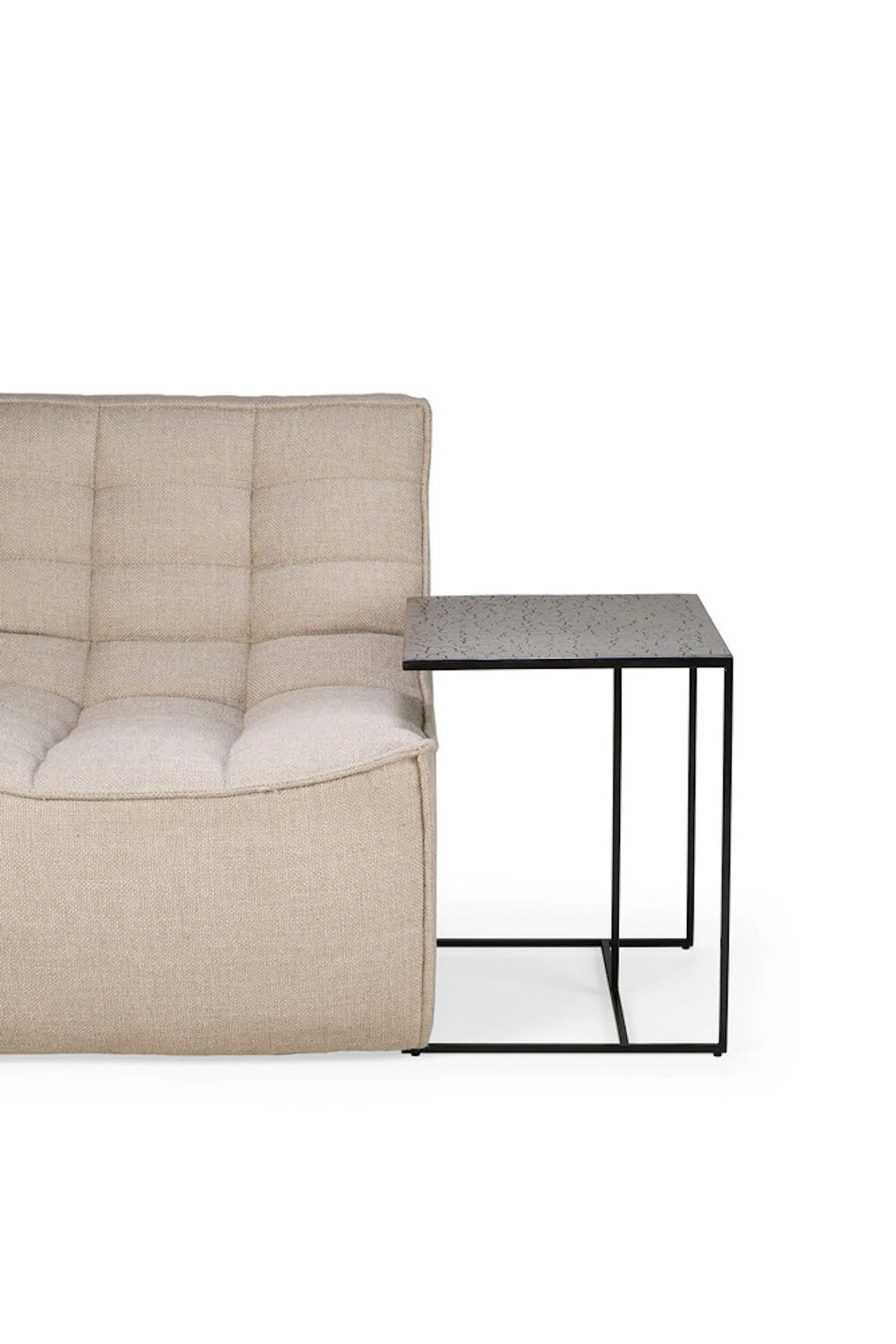 Triptic Side Table - Lava - Taupe