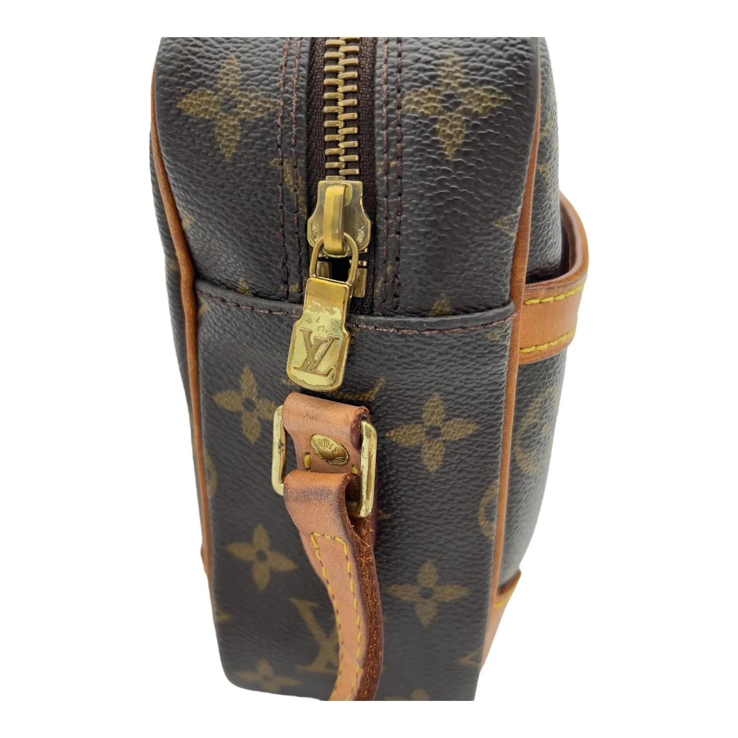Trocadero Crossbody Bag Brown in Monogram Coated Canvas, Gold hardware