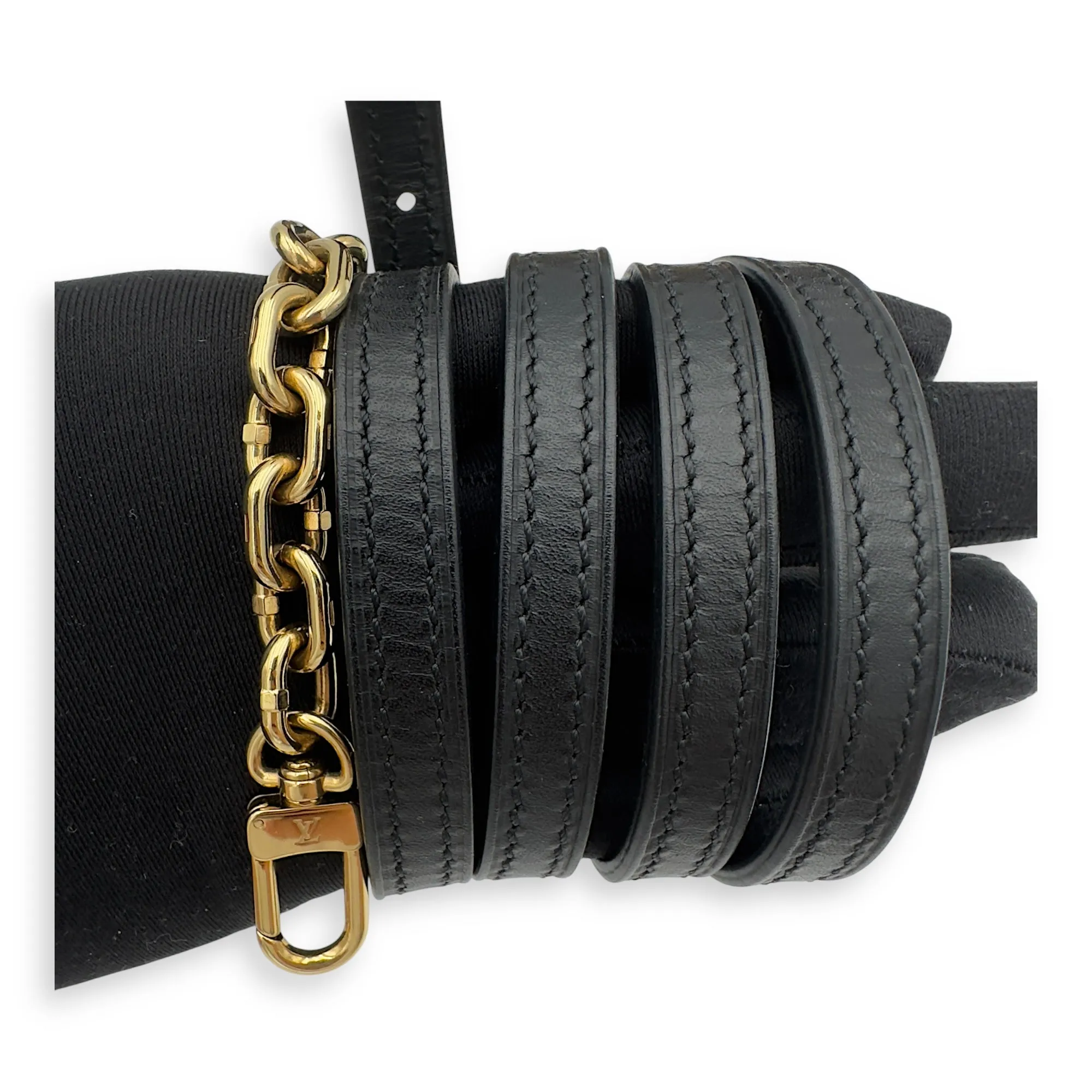 Trunk Clutch 2 Way Brown Crossbody Bag in Coated Canvas, Gold hardware