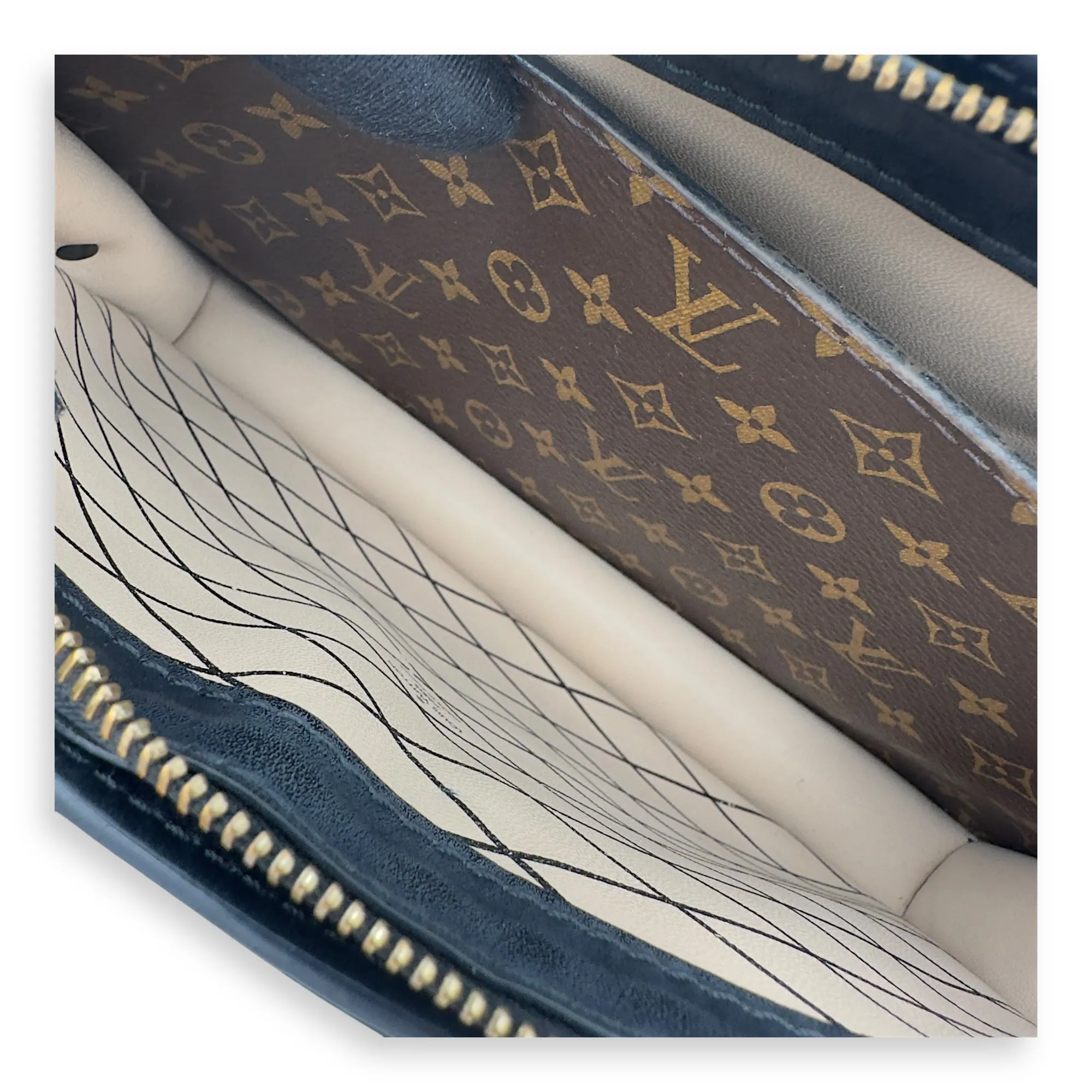 Trunk Clutch 2 Way Brown Crossbody Bag in Coated Canvas, Gold hardware