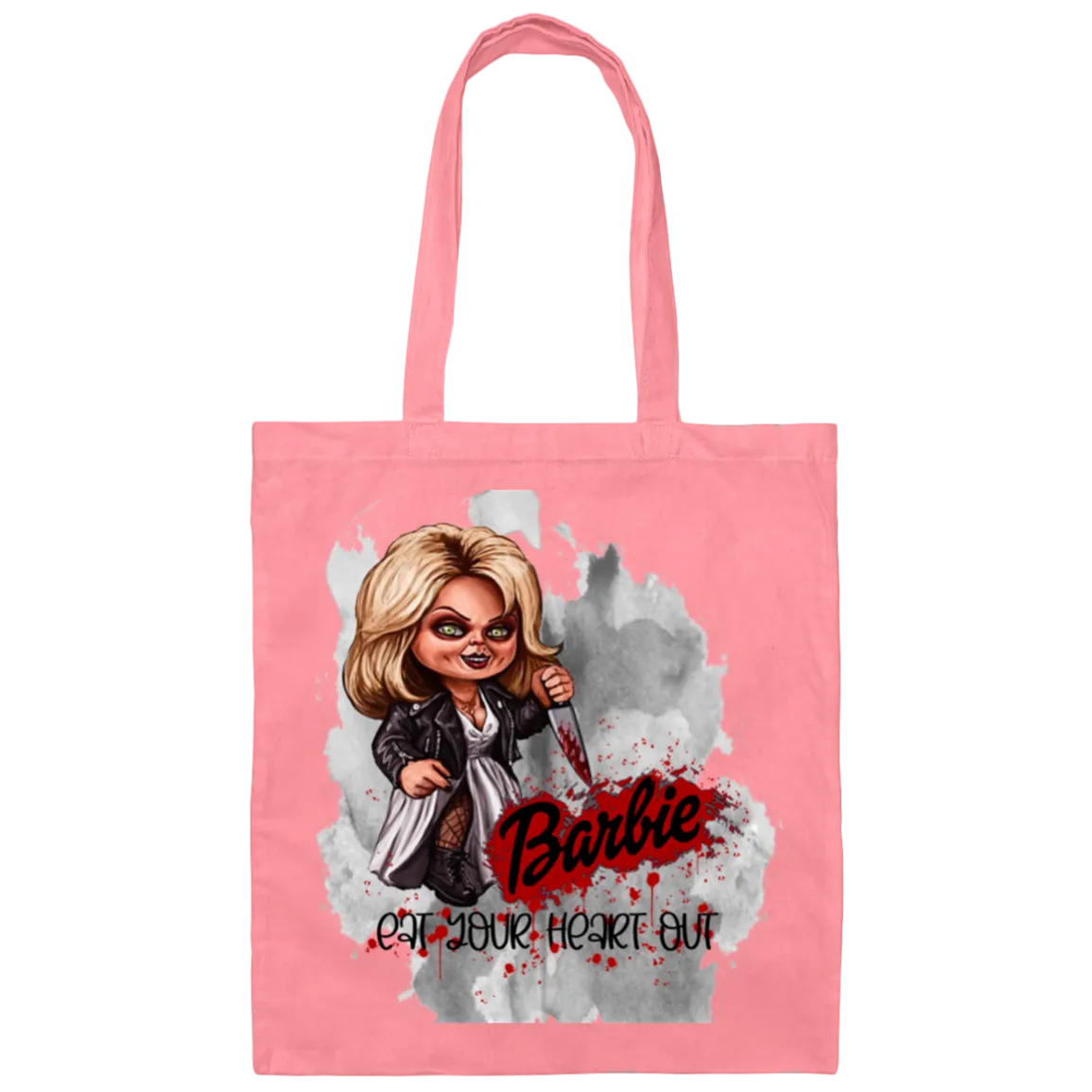 Untitled design - 2023-07-28T194333.087 BE007  Barbie Eat Your Heart Out Canvas Tote Bag