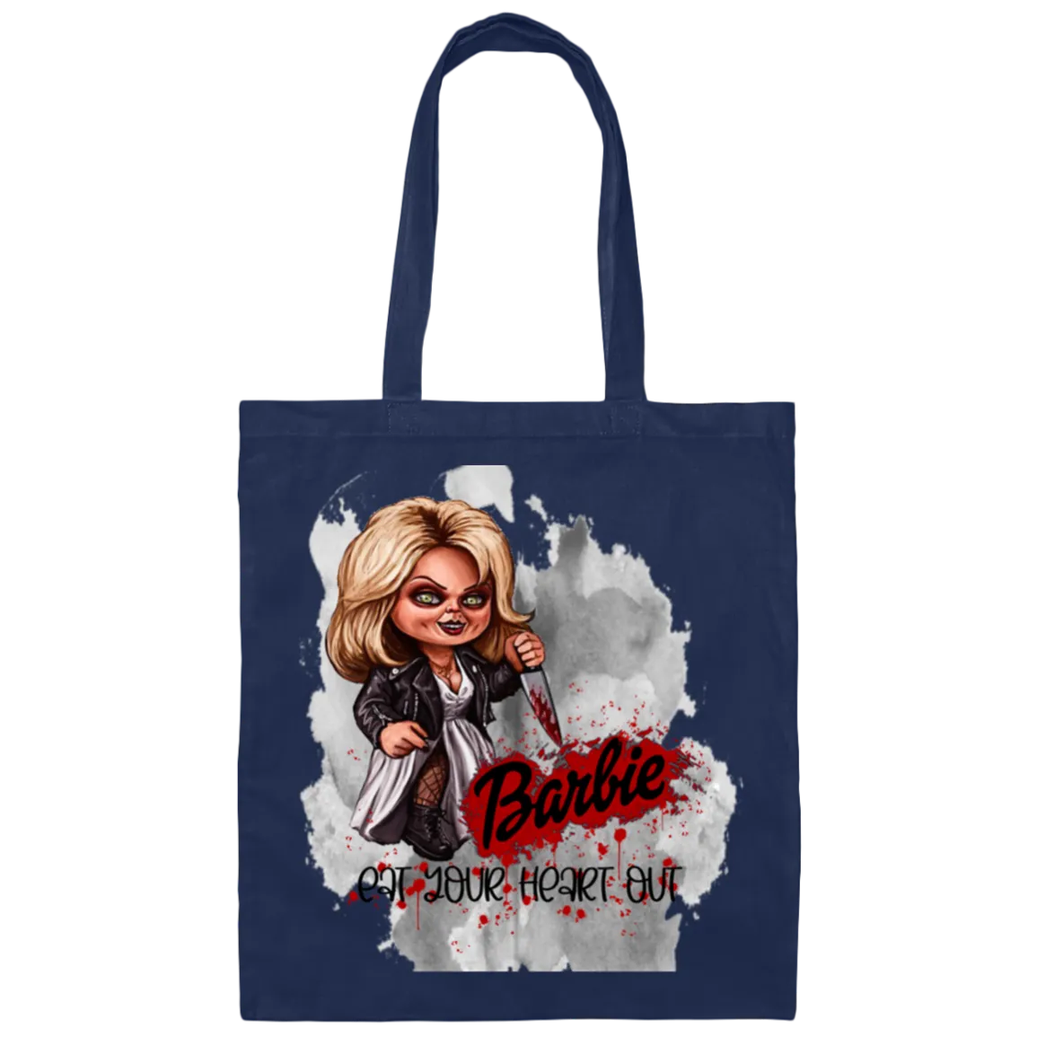 Untitled design - 2023-07-28T194333.087 BE007  Barbie Eat Your Heart Out Canvas Tote Bag