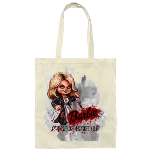 Untitled design - 2023-07-28T194333.087 BE007  Barbie Eat Your Heart Out Canvas Tote Bag