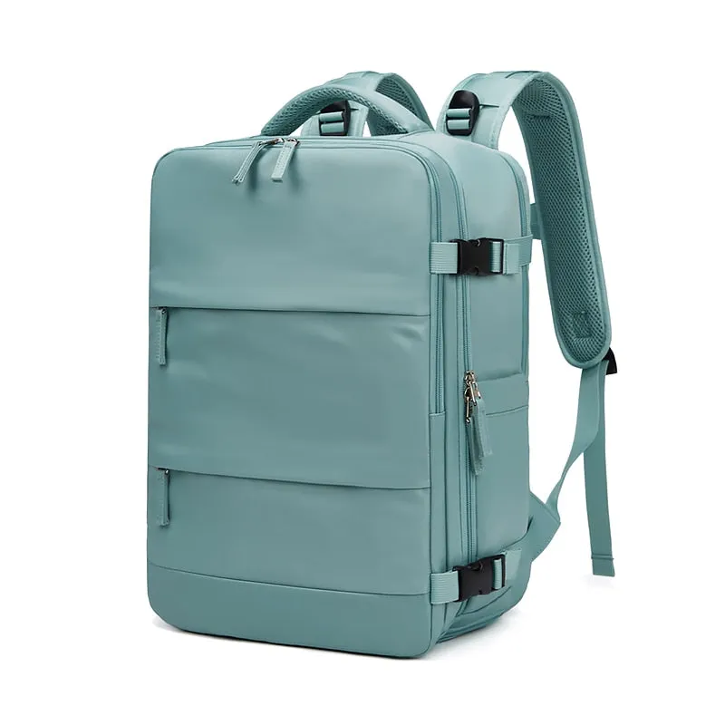 USB charging Waterproof Laptop Backpack With shoe bag